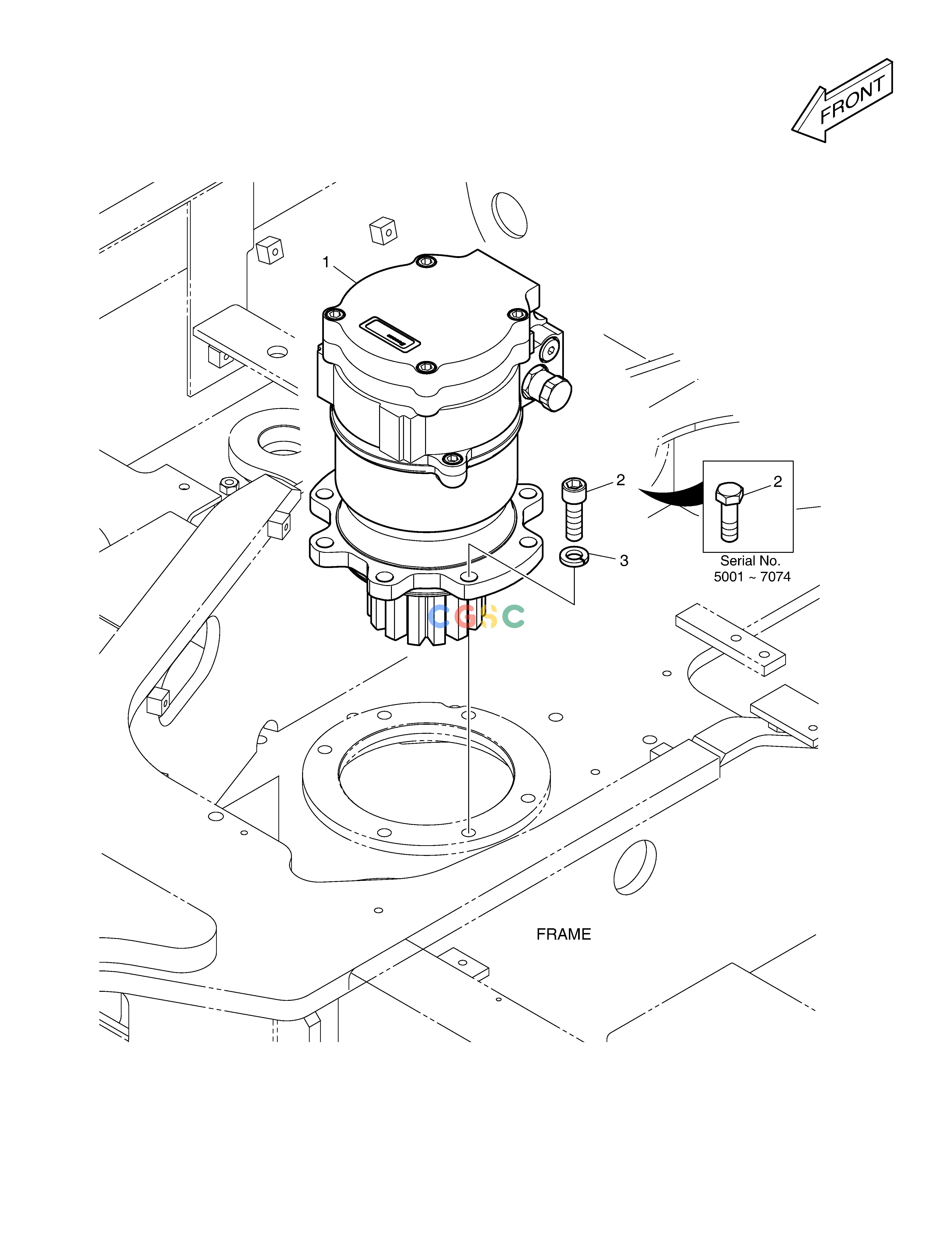 斗山零件查询SWING MOTOR - K TYPE DX55W Doosan parts catalog online