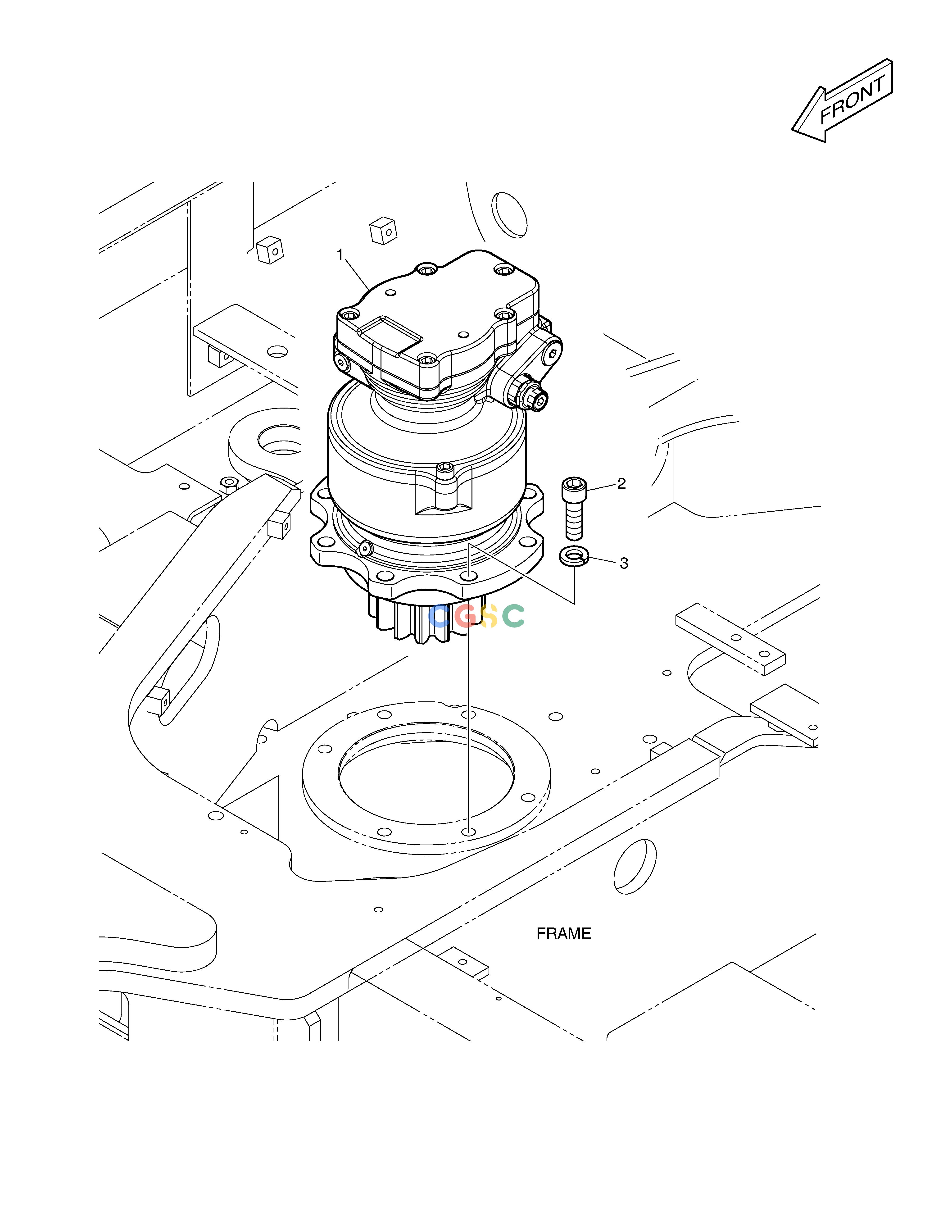 斗山零件查询SWING MOTOR - M TYPE DX55W Doosan parts catalog online