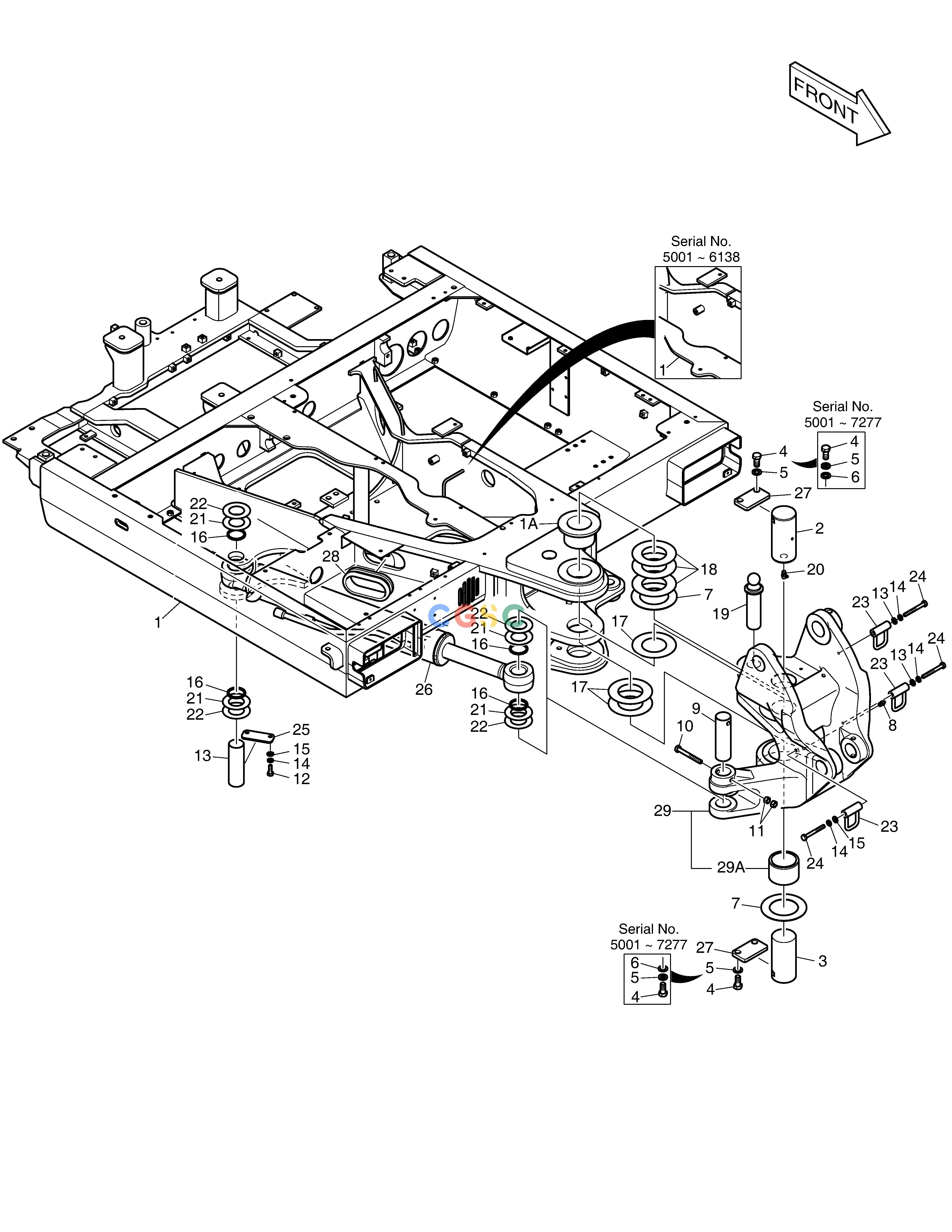 斗山零件查询BOOM SWING DX55W Doosan parts catalog online