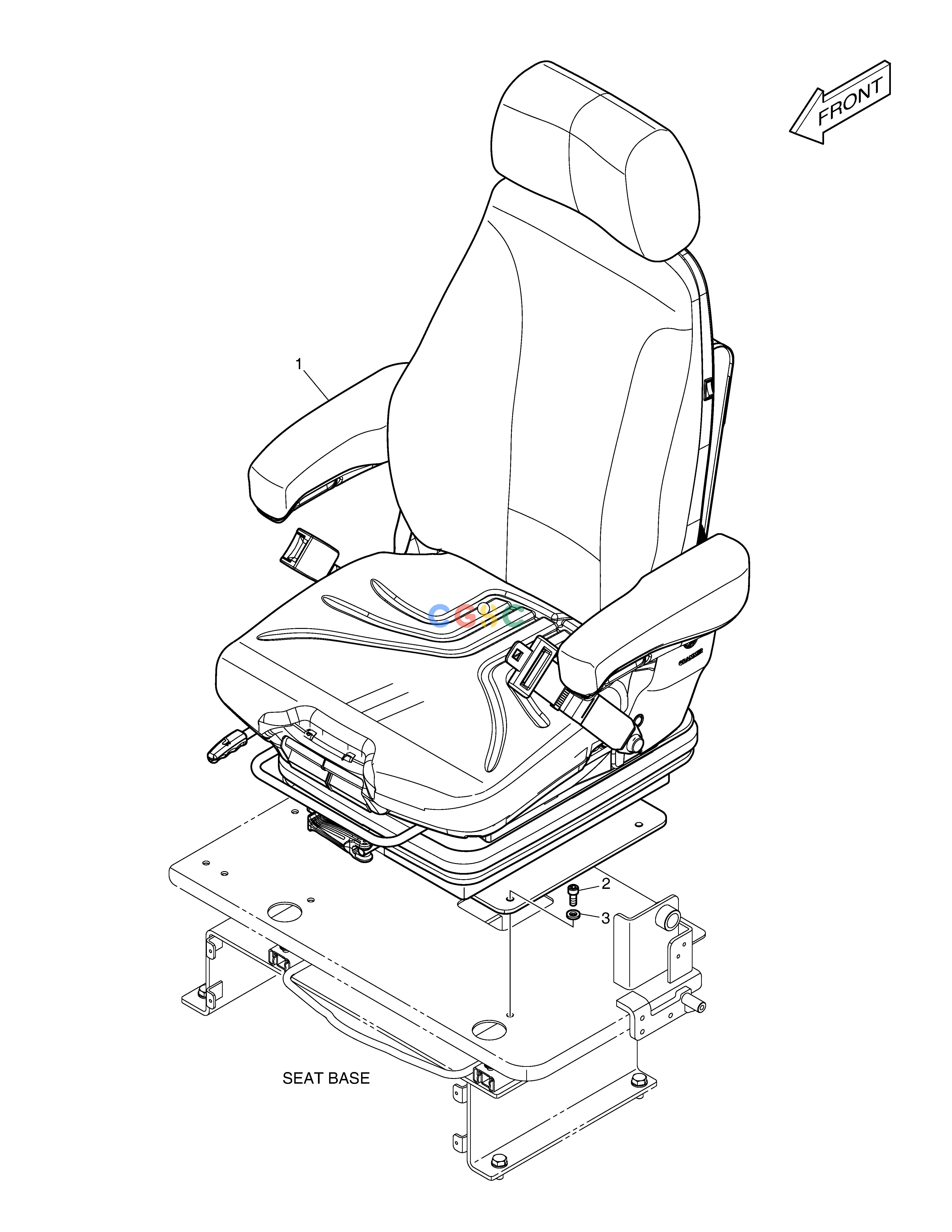 斗山零件查询SEAT MOUNTING DX55W Doosan parts catalog online