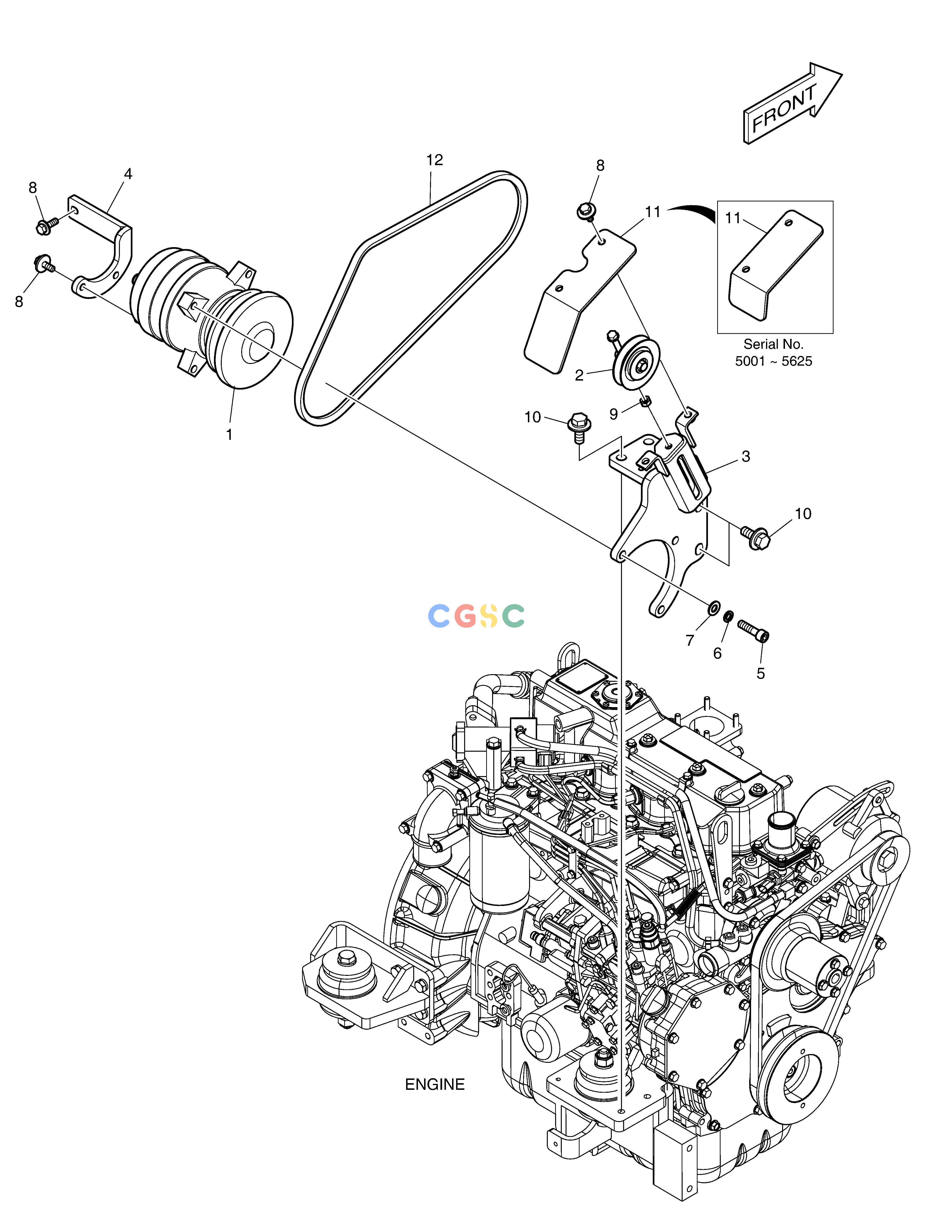斗山零件查询COMPRESSOR - AIR CON DX55W Doosan parts catalog online