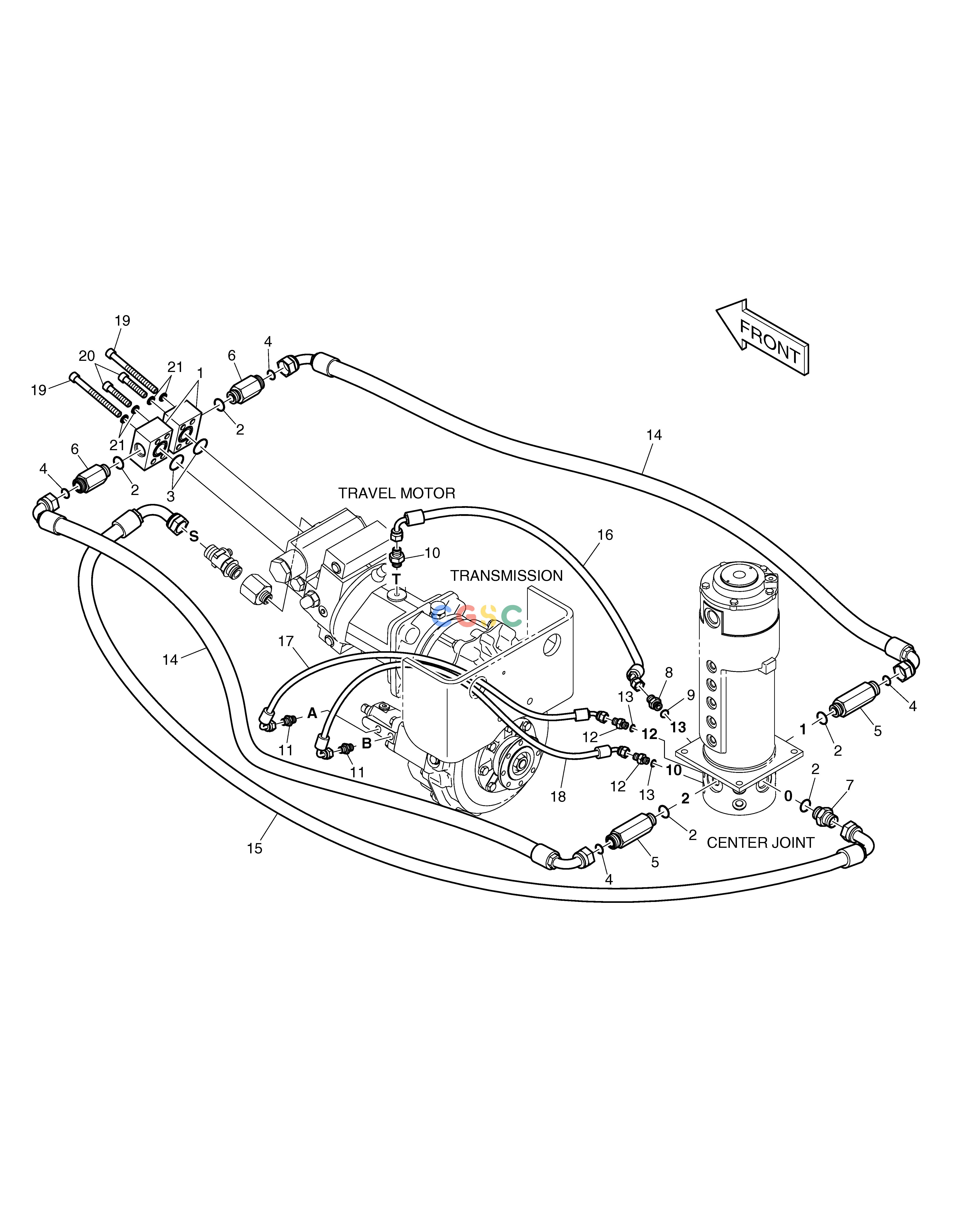 斗山零件查询PROPELLING PIPING DX55W Doosan parts catalog online