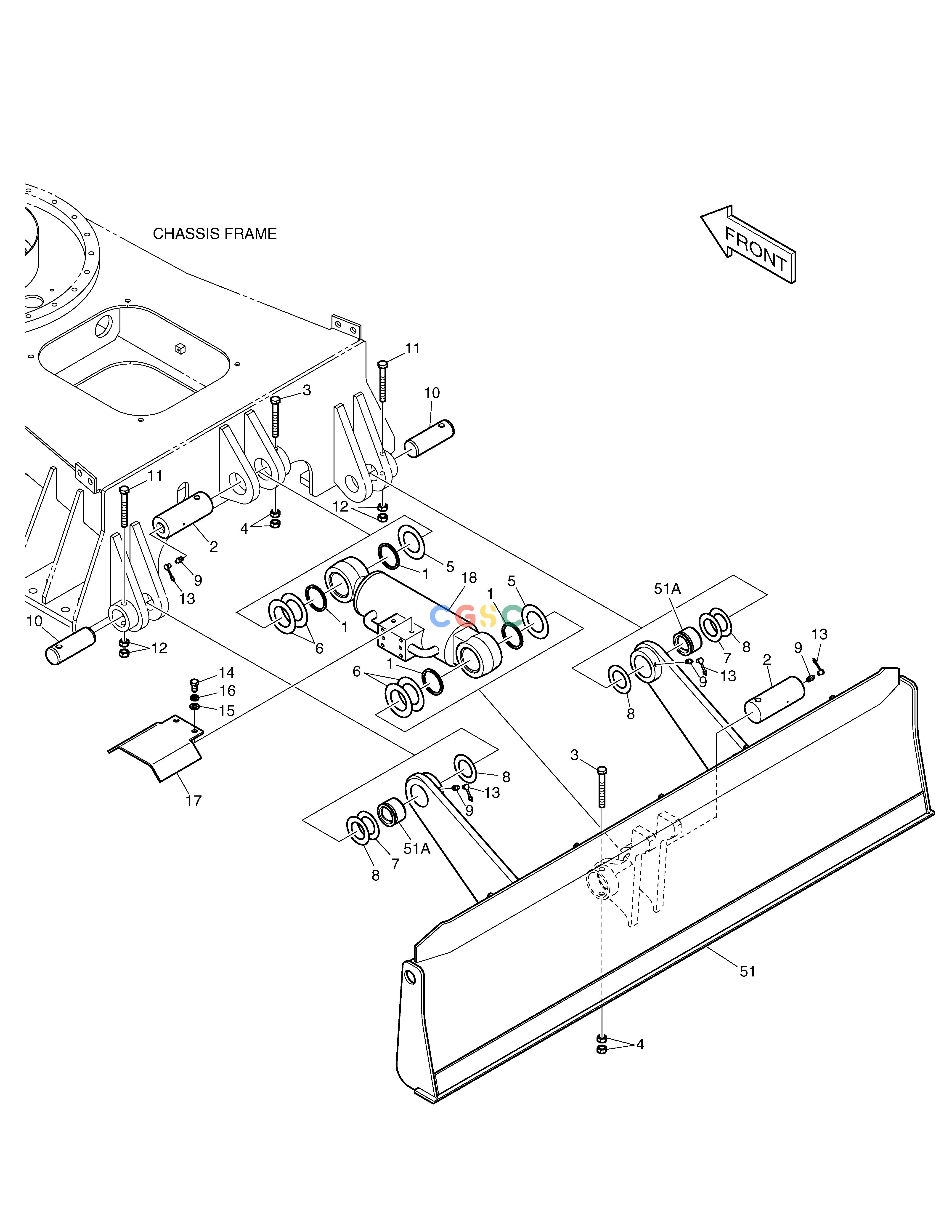 斗山零件查询DOZER BLADE DX55W Doosan parts catalog online