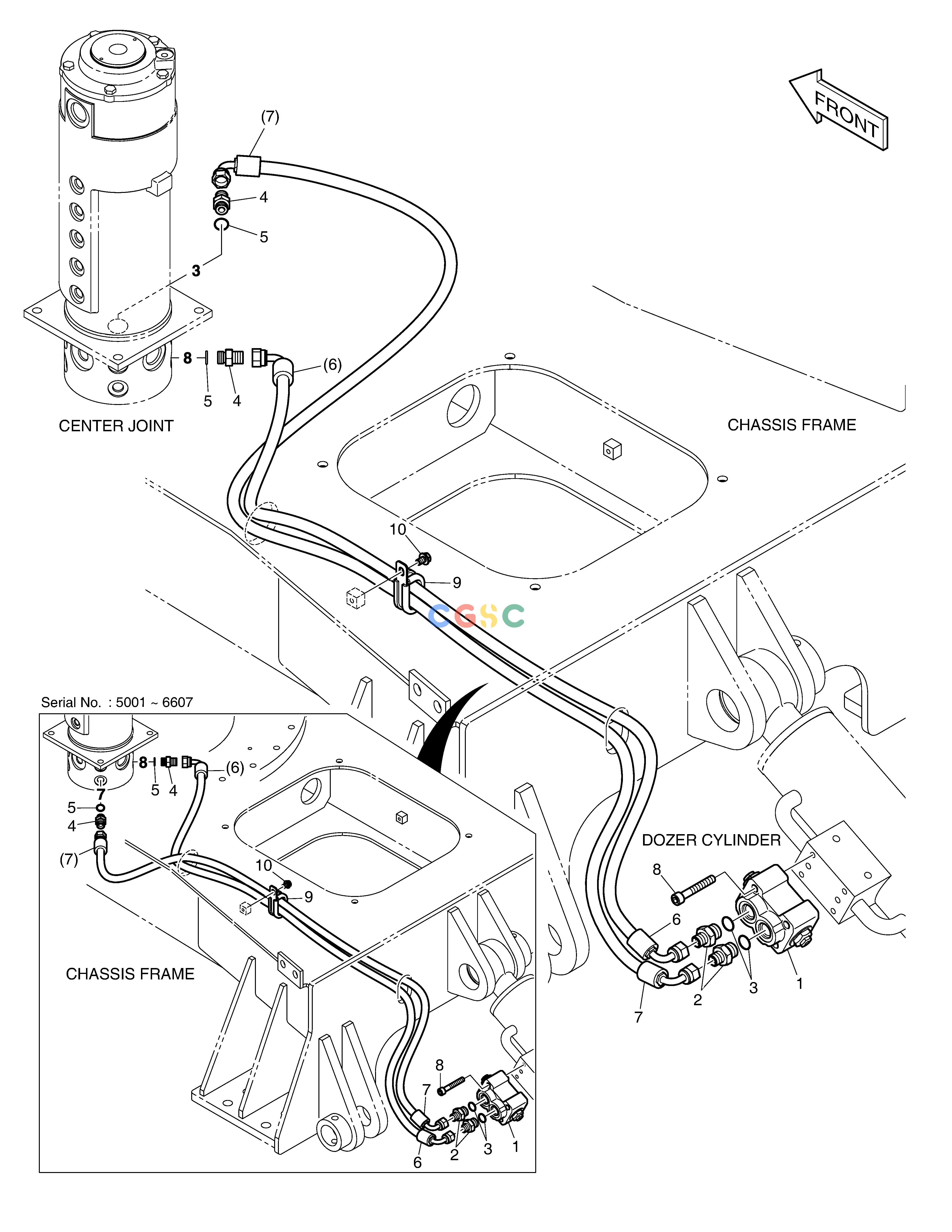 斗山零件查询DOZER PIPING DX55W Doosan parts catalog online