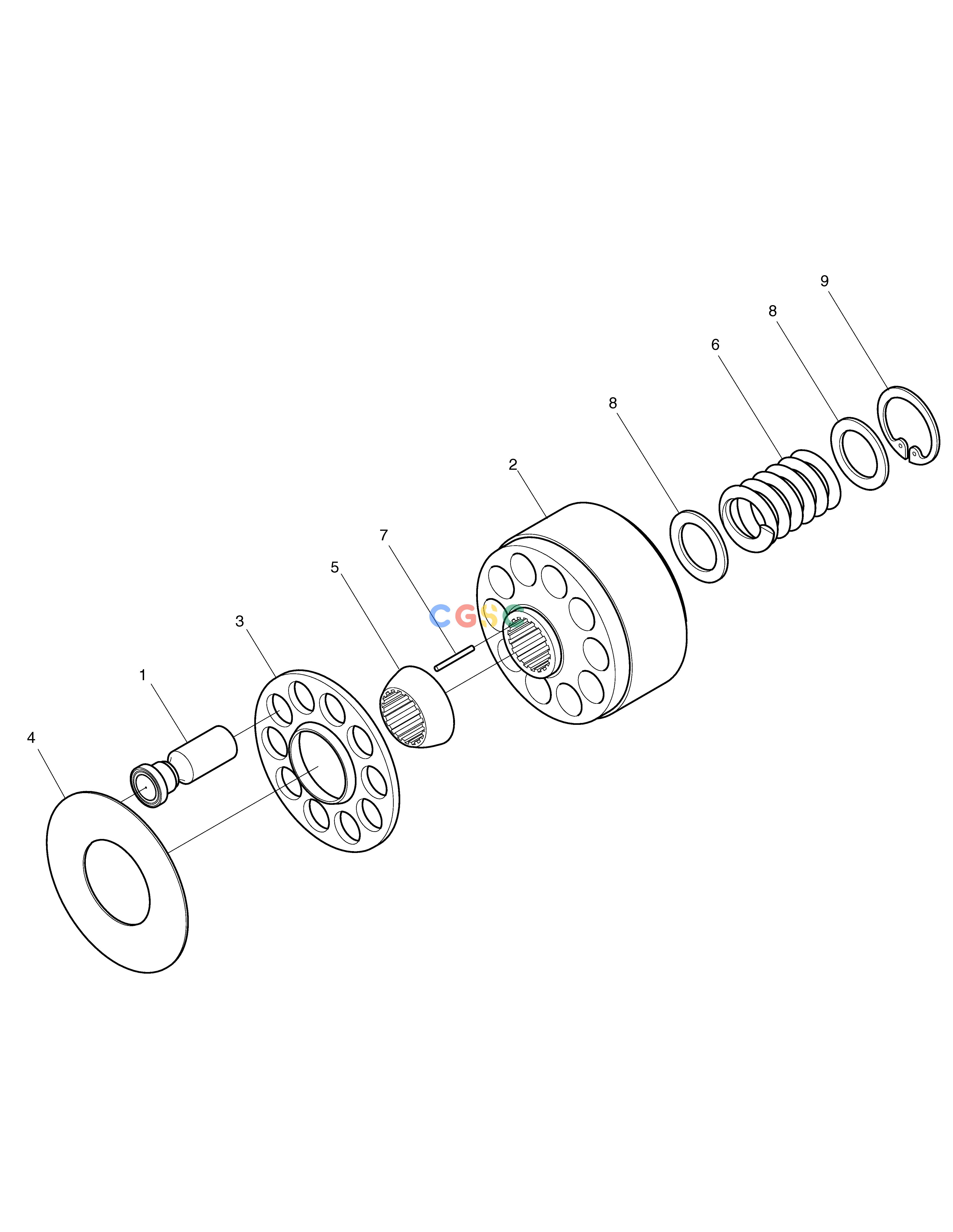 斗山零件查询MAIN PUMP - ROTARY DX55W Doosan parts catalog online