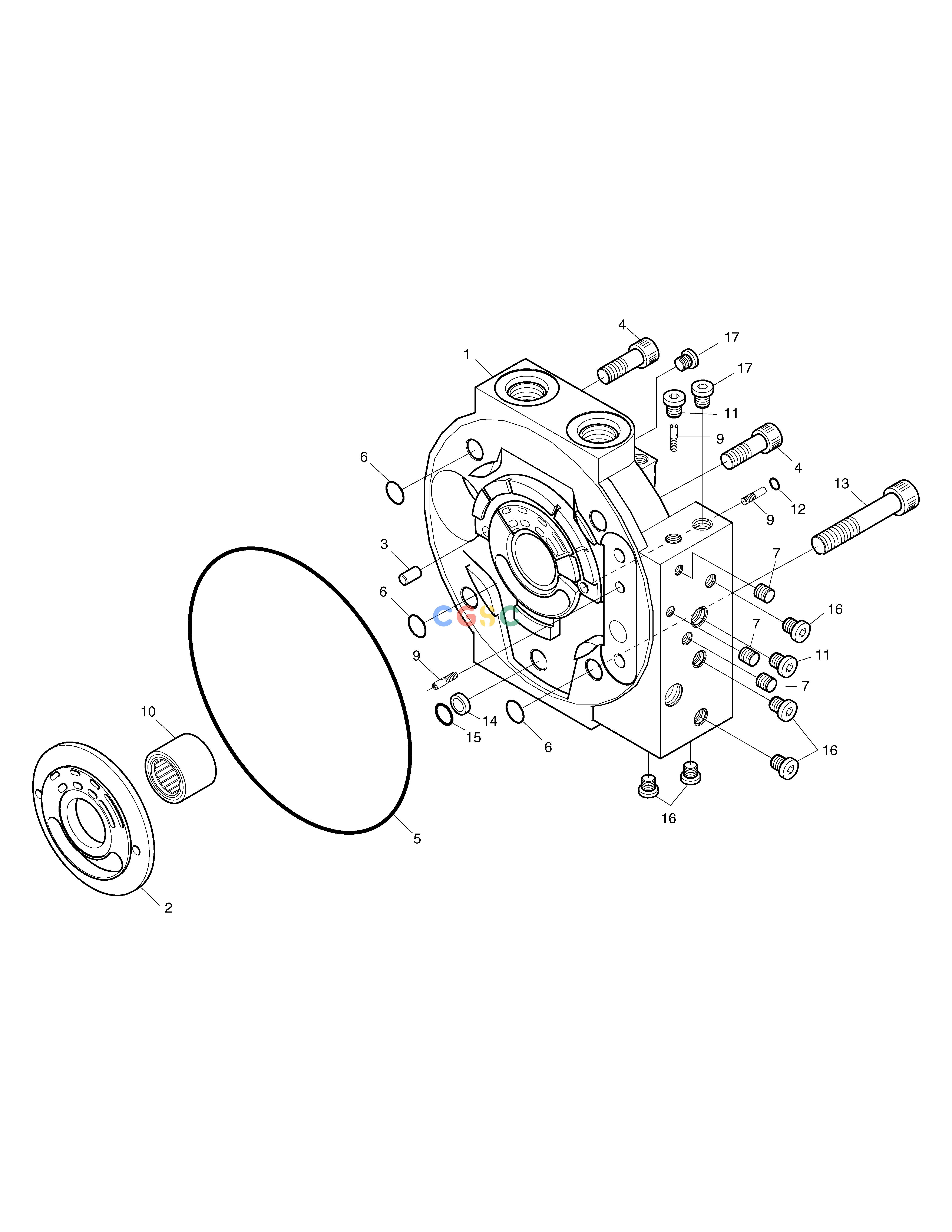 斗山零件查询MAIN PUMP - COVER DX55W Doosan parts catalog online