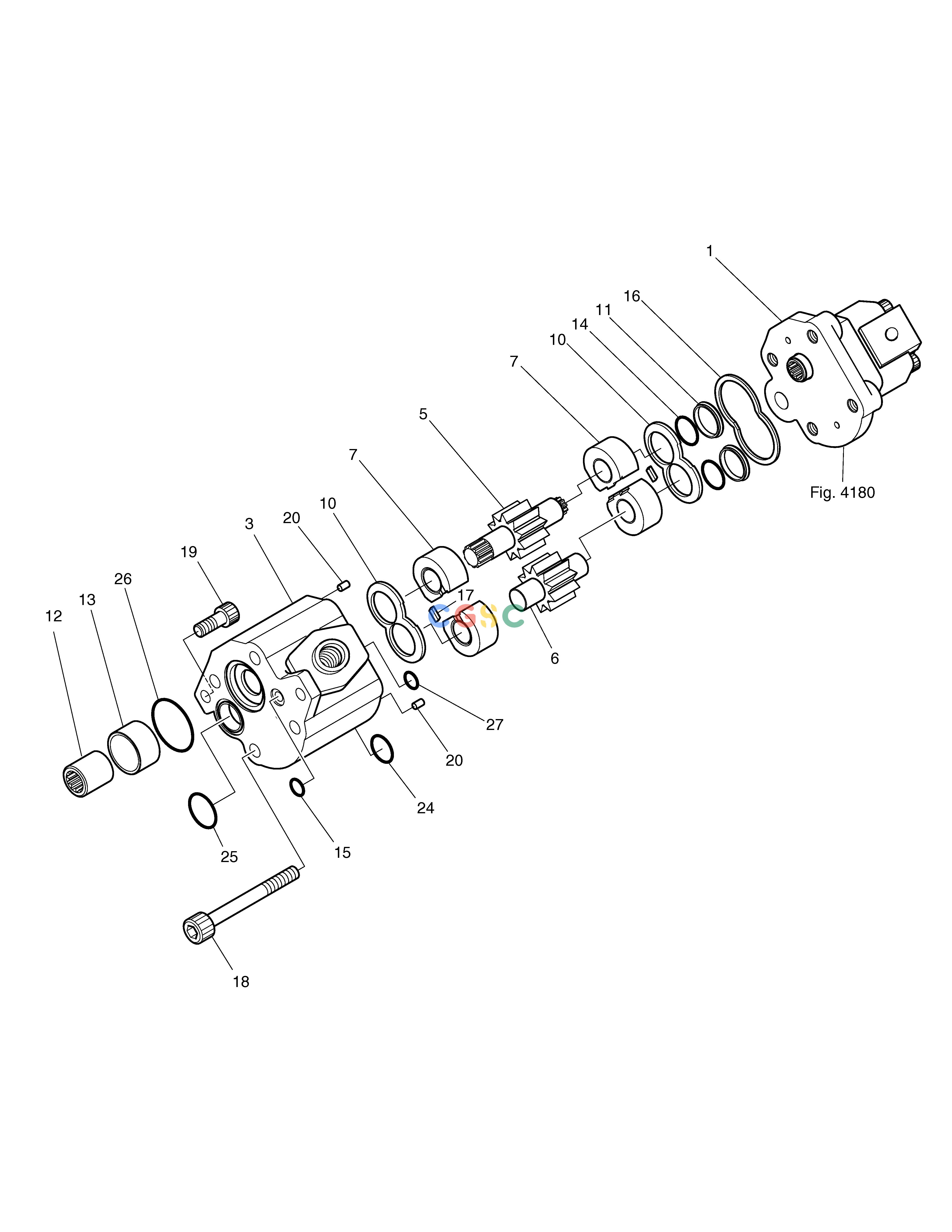 斗山零件查询MAIN PUMP - GEAR PUMP(1) DX55W Doosan parts catalog online