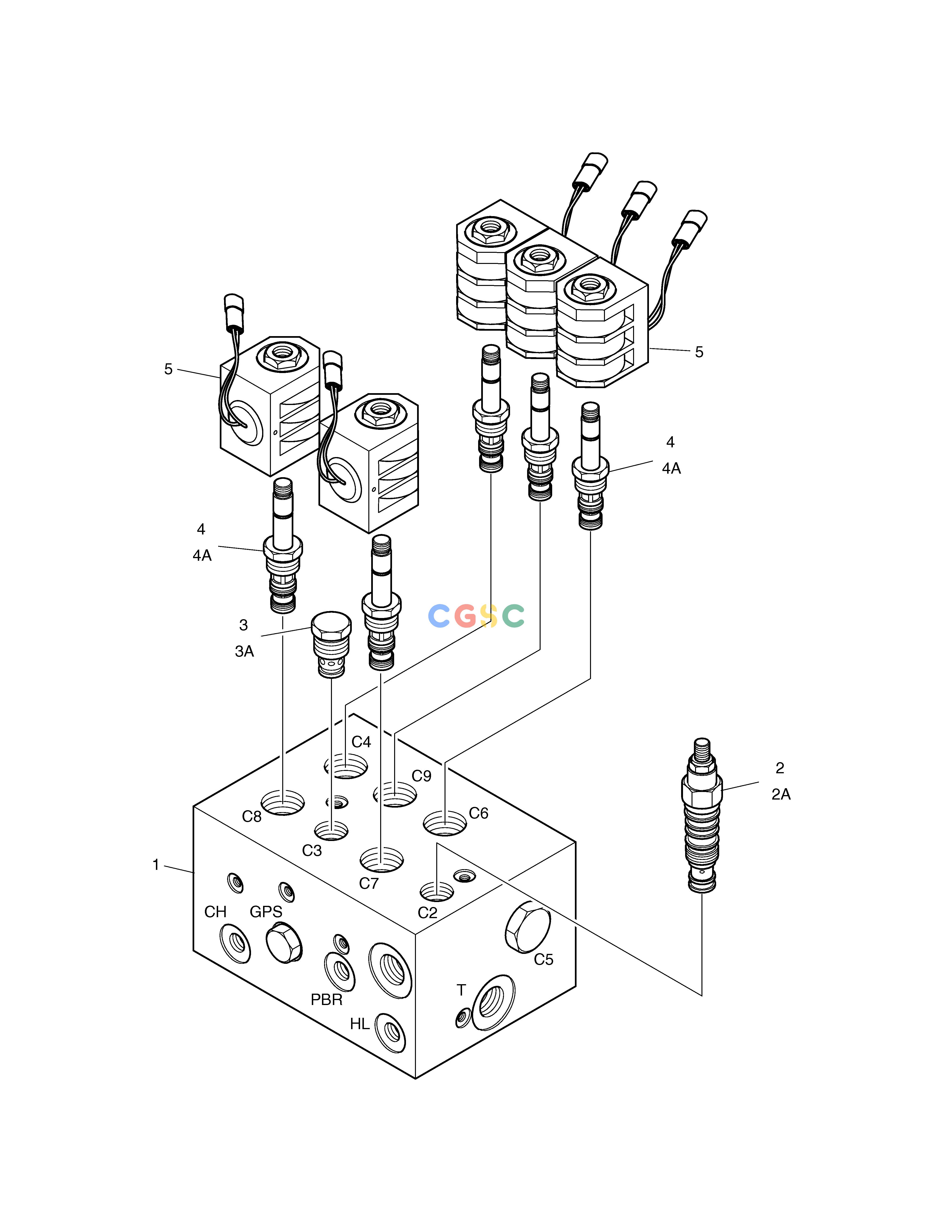 斗山零件查询PILOT SUPPLY VALVE DX55W Doosan parts catalog online