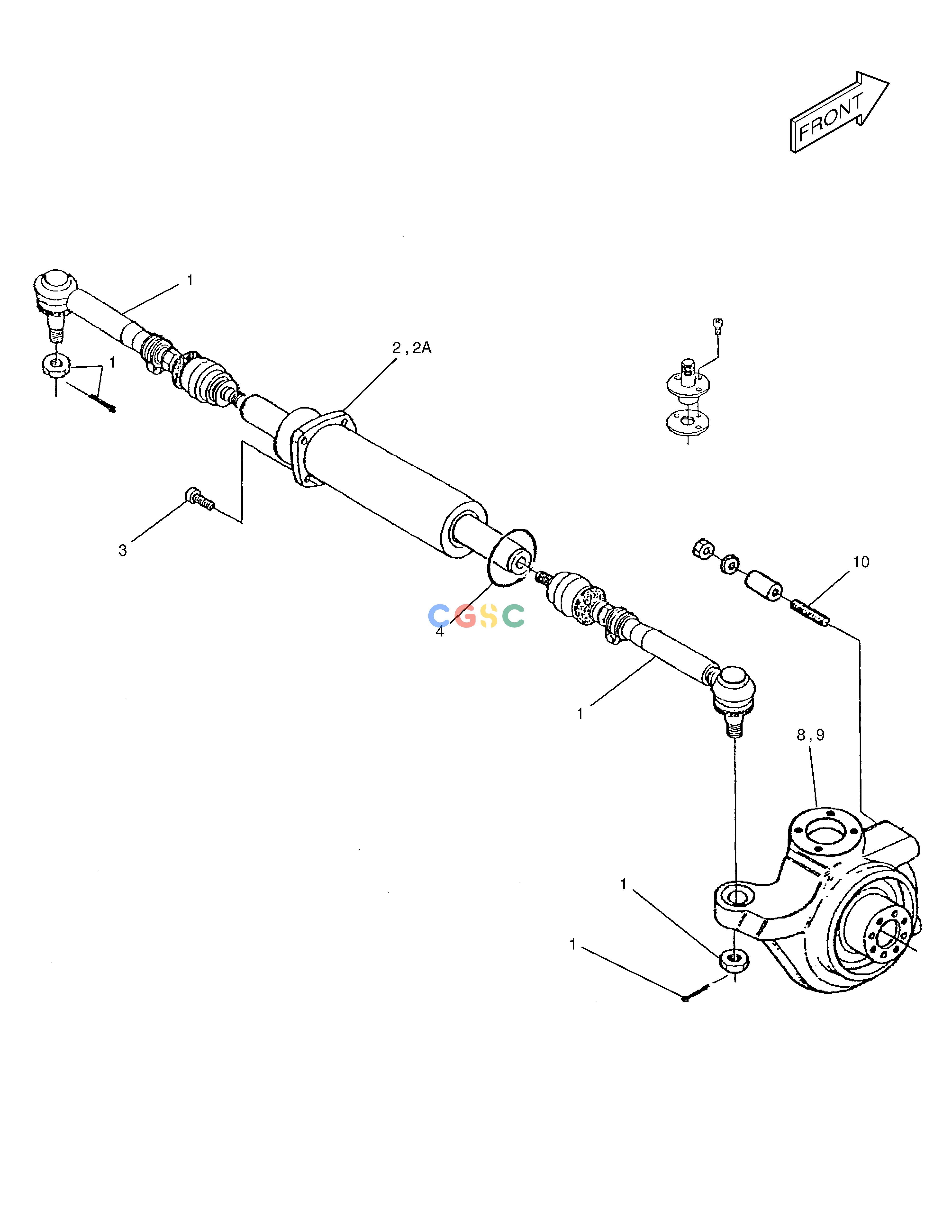 斗山零件查询FRONT AXLE(5) DX55W Doosan parts catalog online
