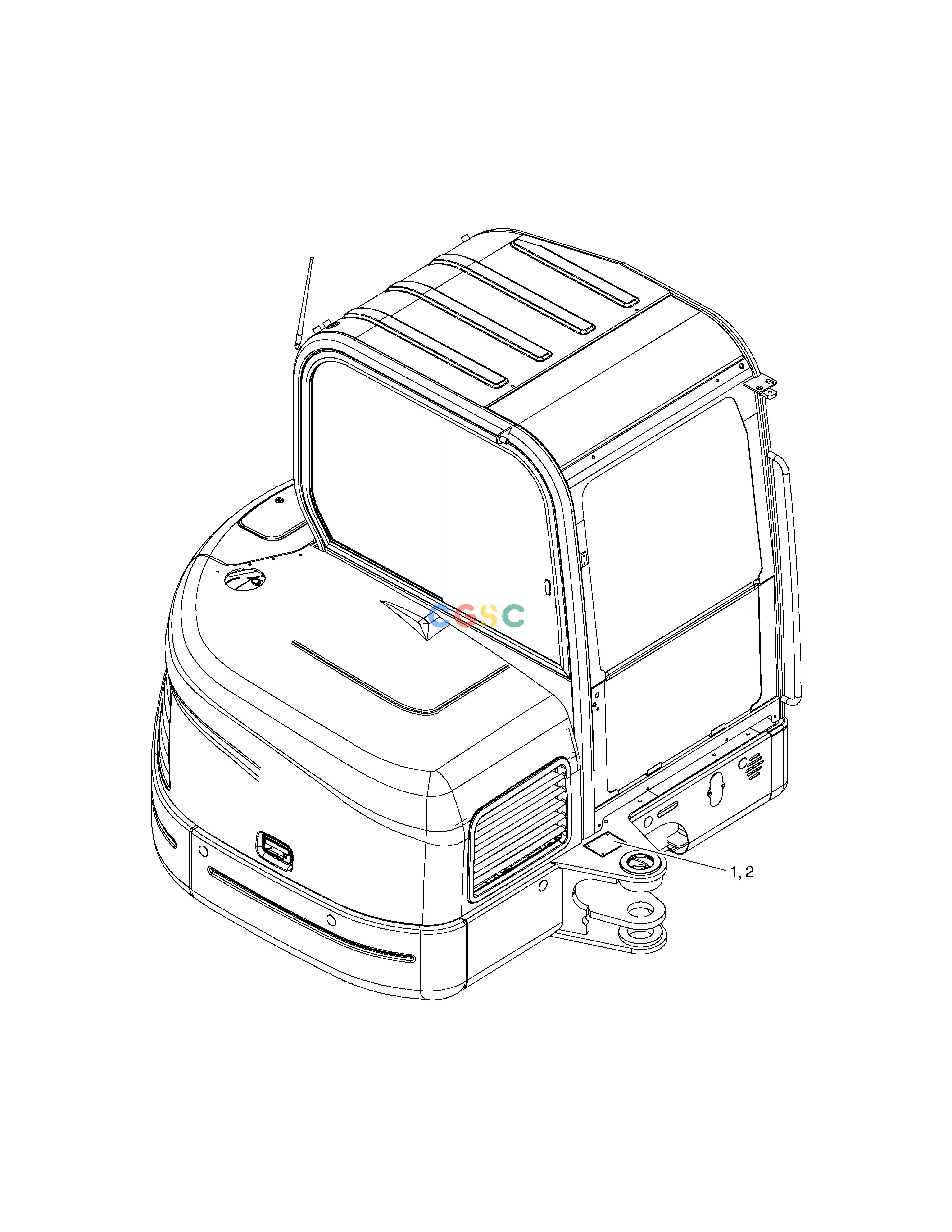 斗山零件查询DECAL - SERIAL(MIDDLE EAST) DX55W Doosan parts catalog online