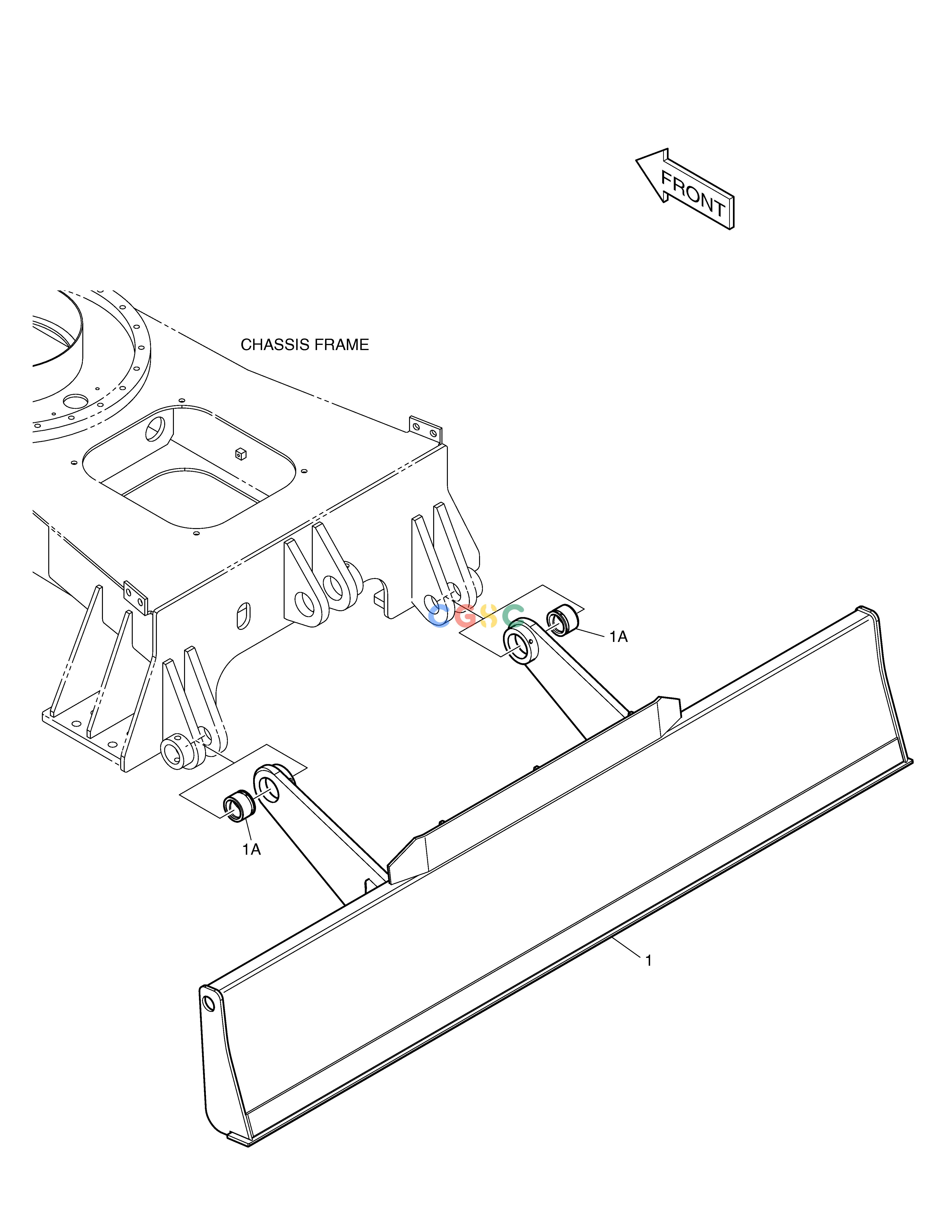 斗山零件查询DOZER BLADE - 2290mm DX55W Doosan parts catalog online