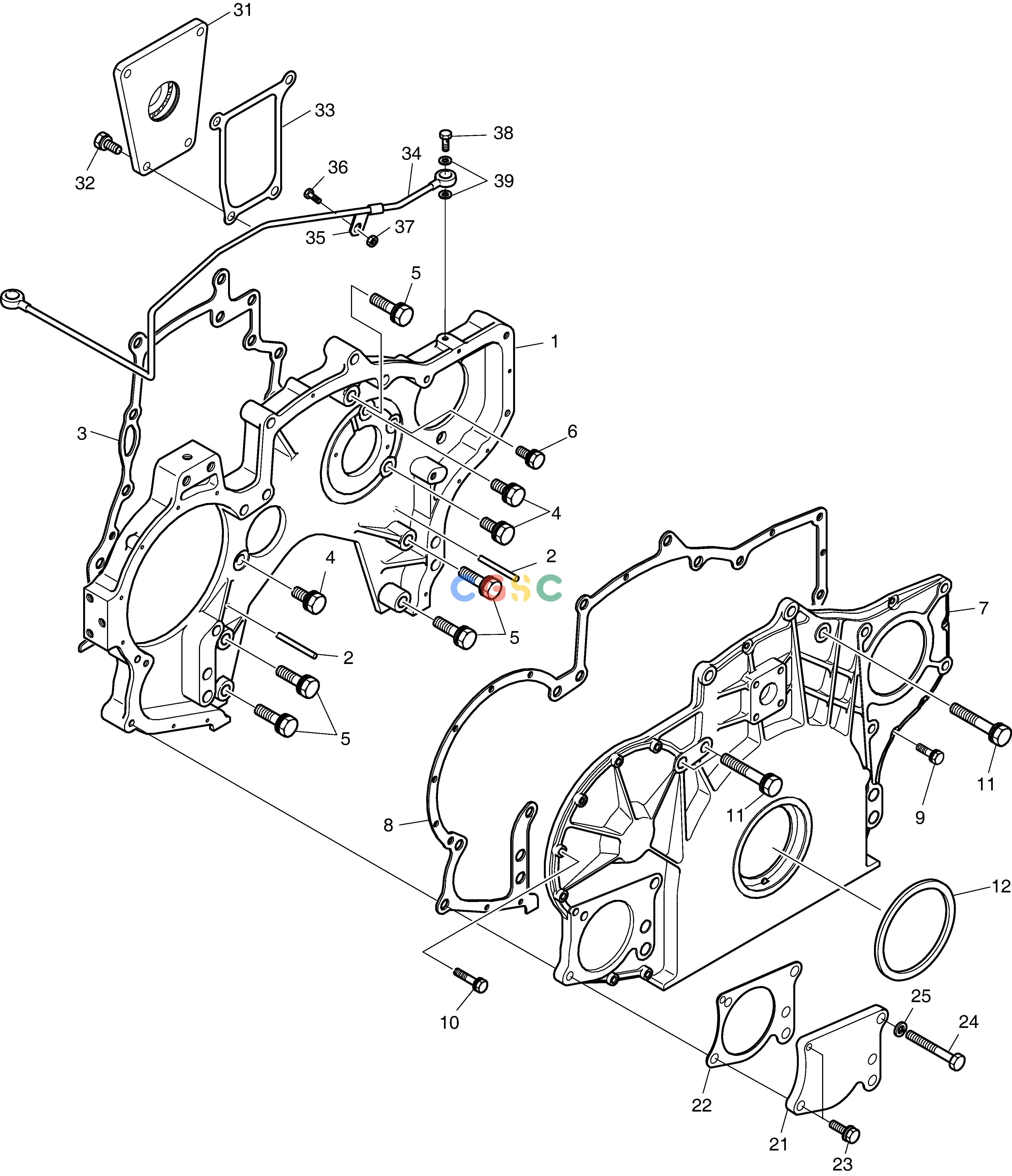 斗山零件查询TIMING GEAR CASE SOLAR 340LC-7 Doosan parts catalog online
