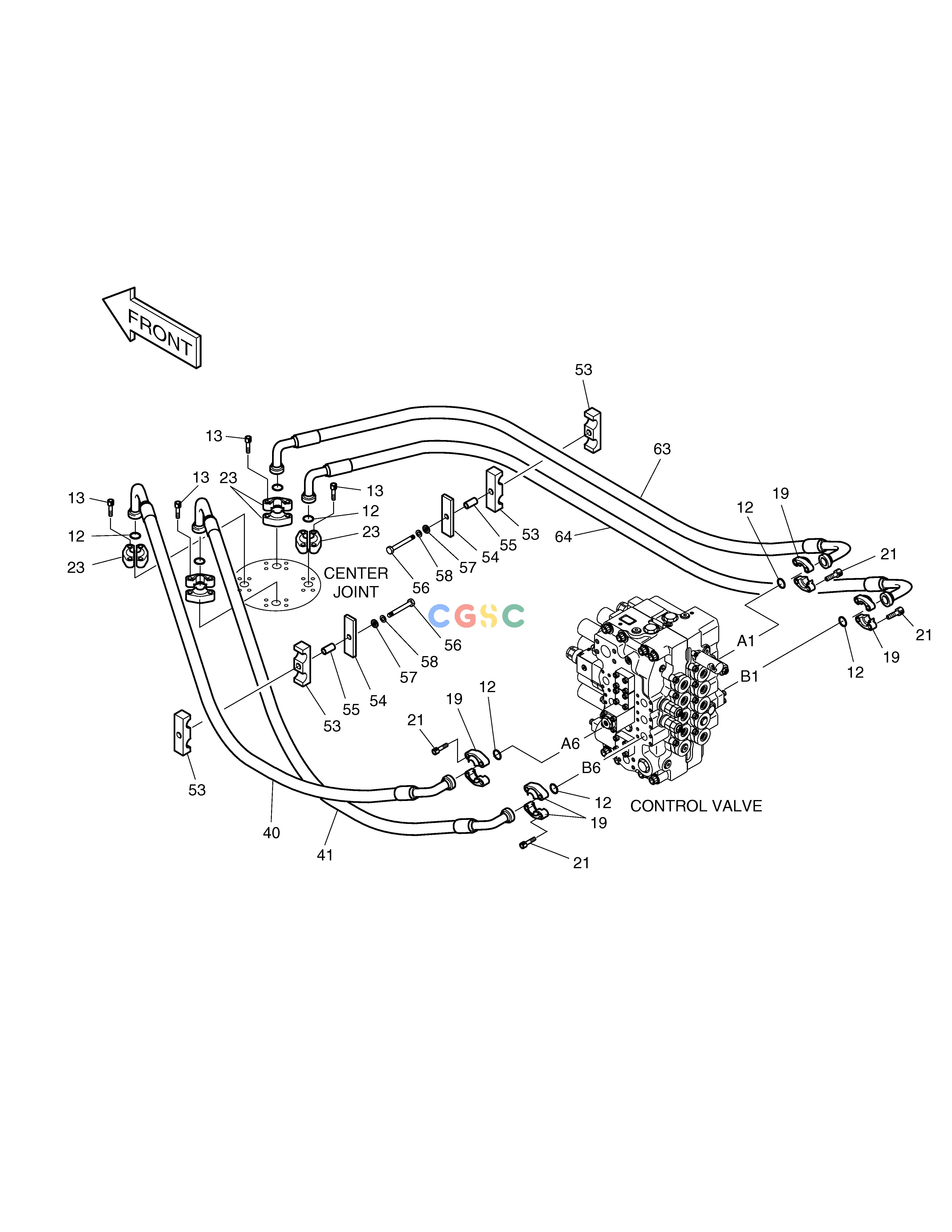 斗山零件查询MAIN PIPING(5)-TRAVEL SOLAR 340LC-7 Doosan parts catalog online