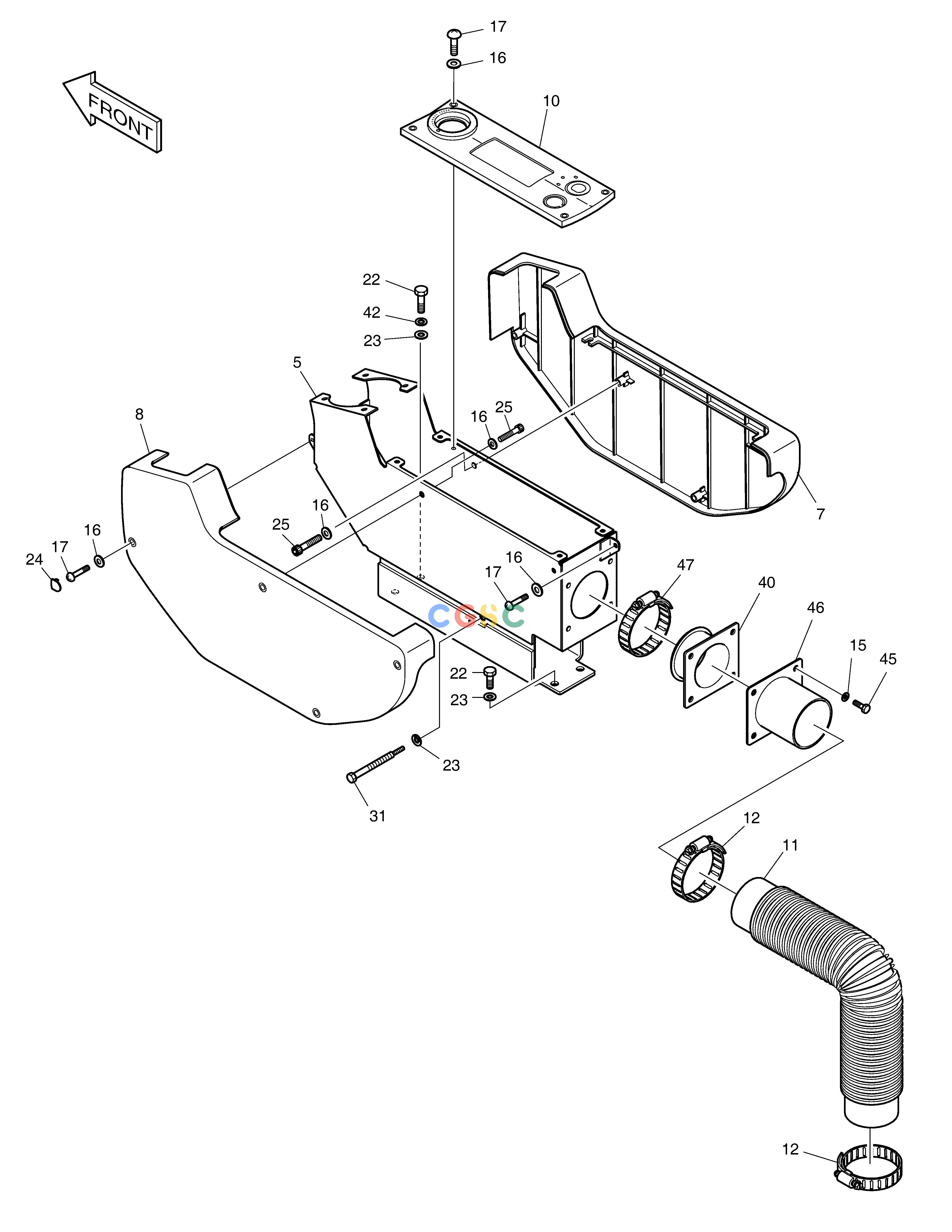 斗山零件查询CONTROL STAND-R.H SOLAR 340LC-7 Doosan parts catalog online