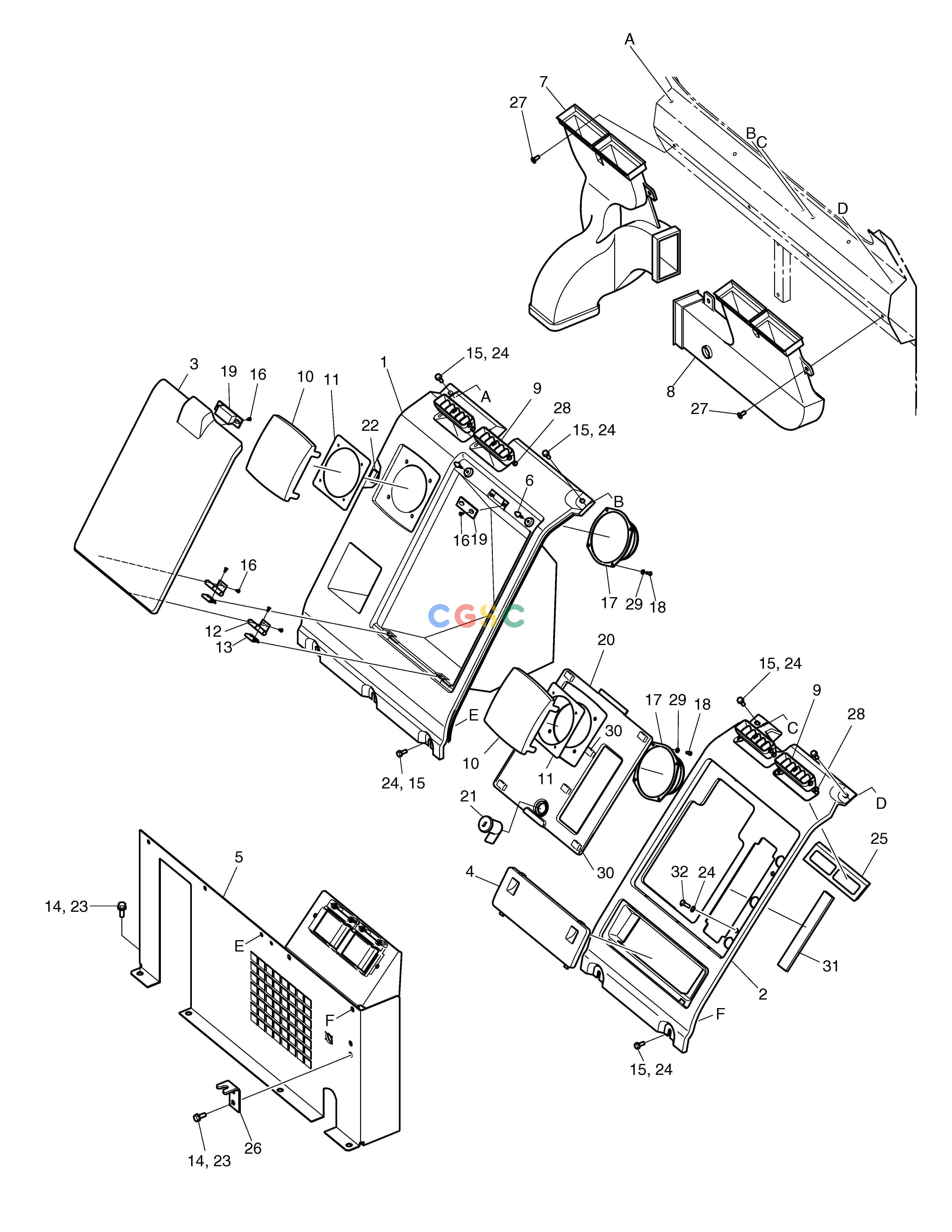 斗山零件查询HEATER COVER SOLAR 340LC-7 Doosan parts catalog online