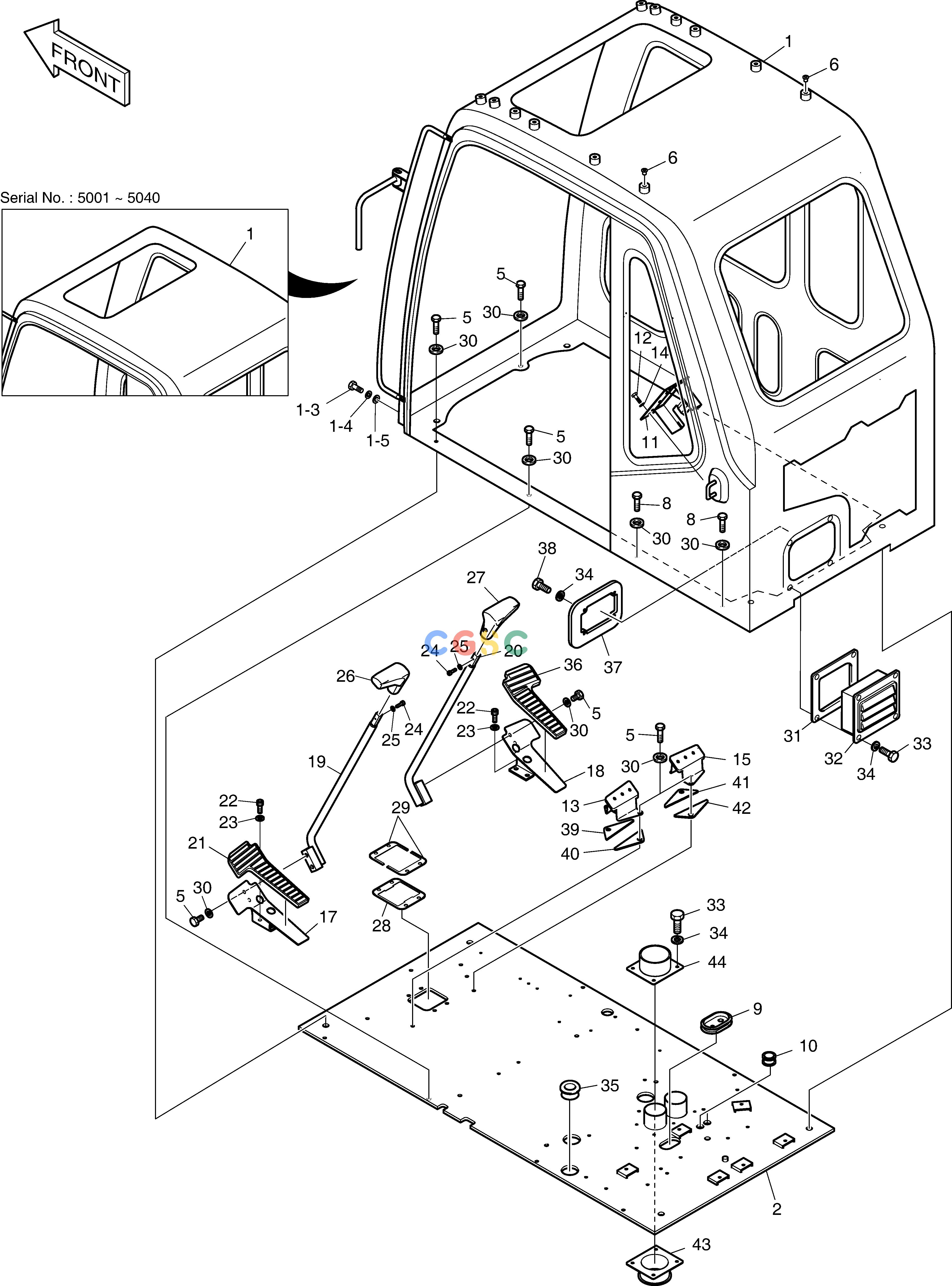 斗山零件查询CABIN ASS'Y SOLAR 340LC-7 Doosan parts catalog online