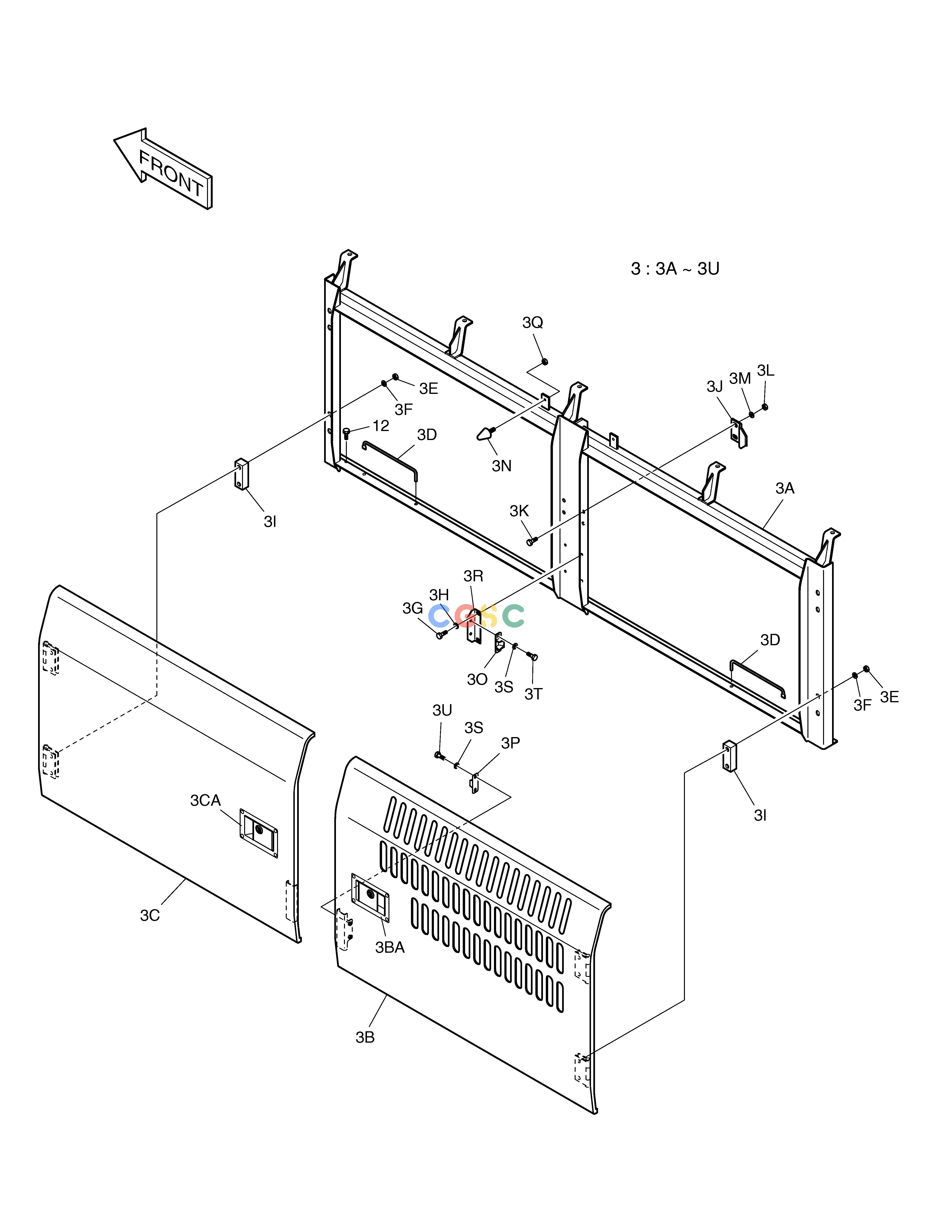 斗山零件查询SIDE DOOR-L.H SOLAR 340LC-7 Doosan parts catalog online