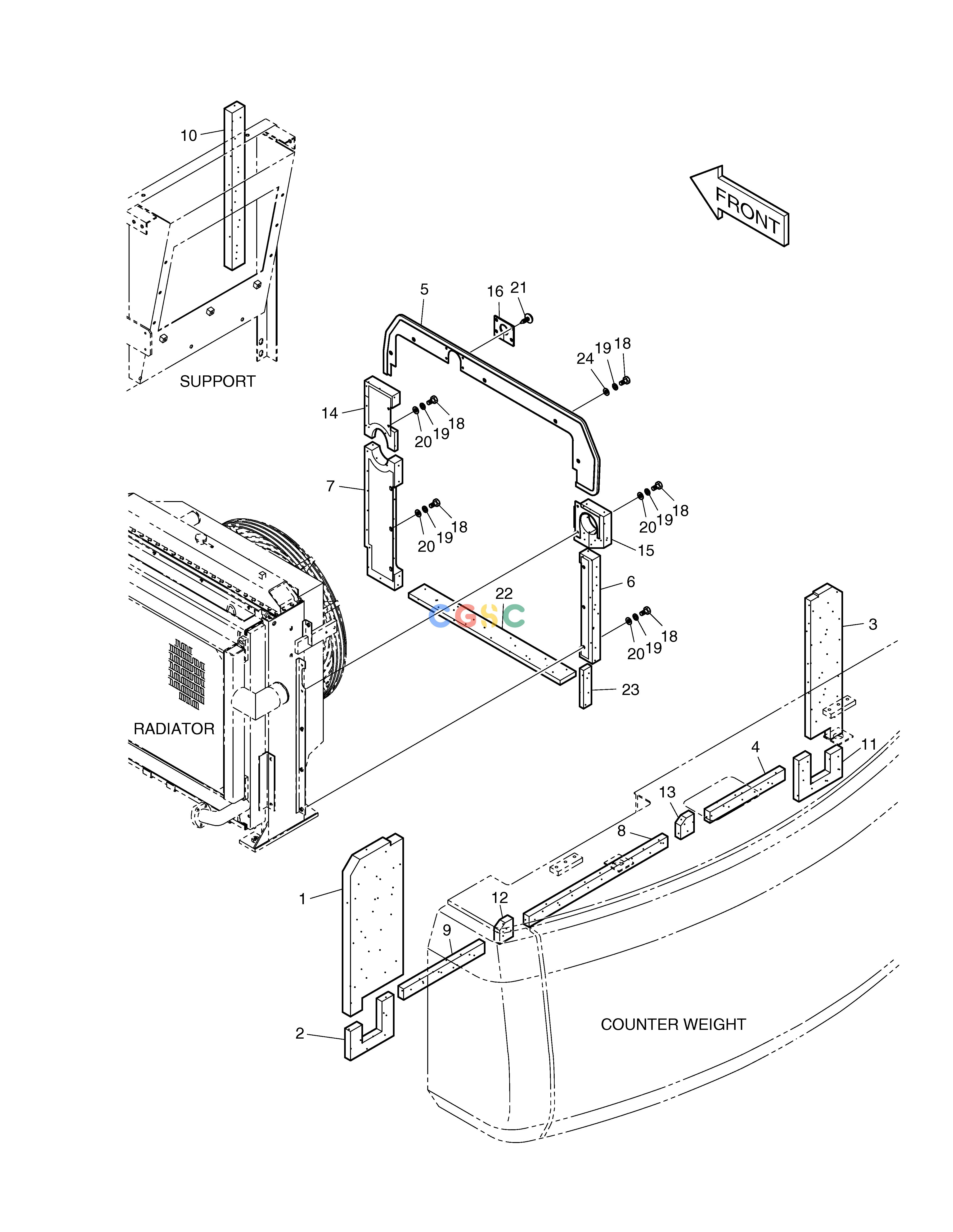 斗山零件查询ACOUSTIC FOAM ASS'Y SOLAR 340LC-7 Doosan parts catalog online
