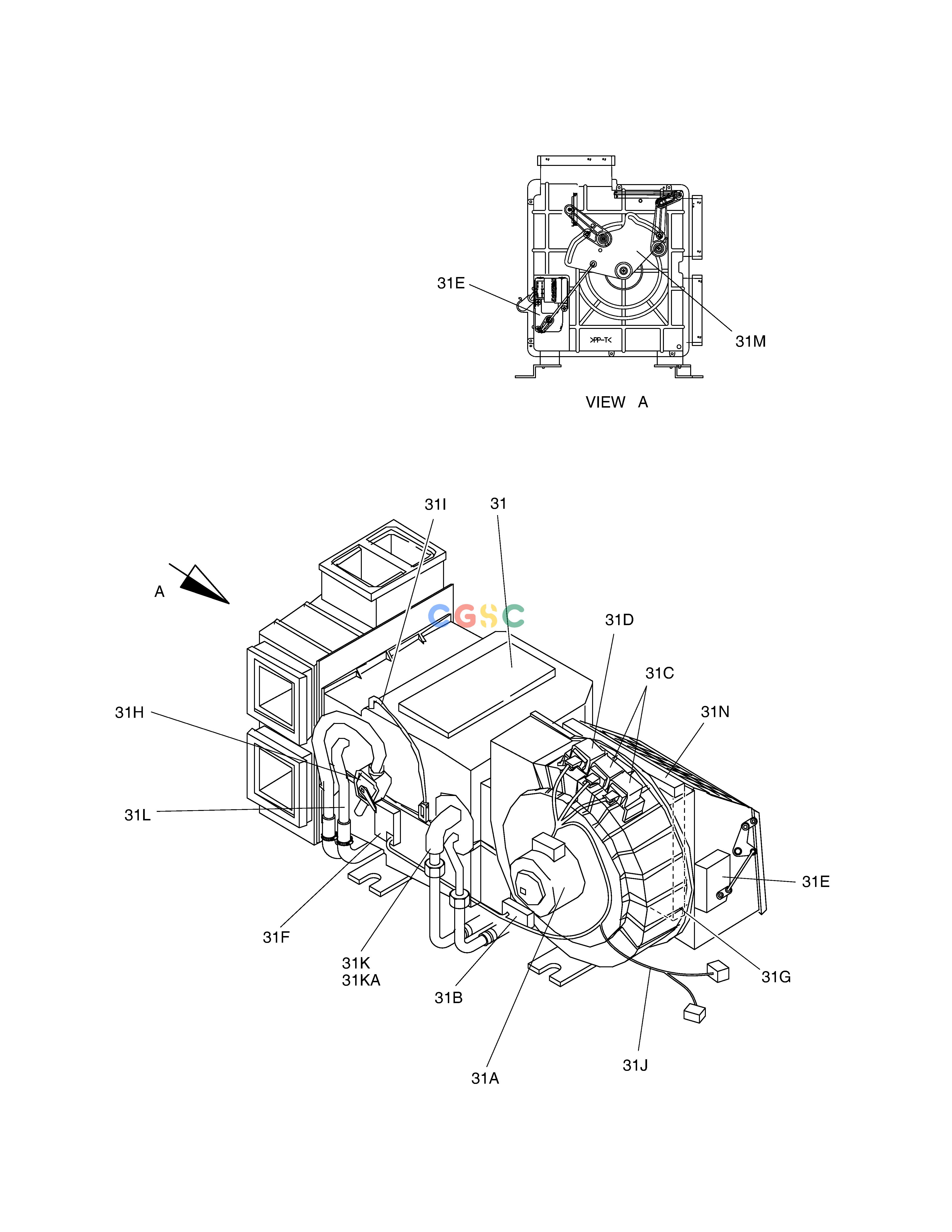 斗山零件查询AIRCONDITIONER(2)-AIRCON UNIT SOLAR 340LC-7 Doosan parts catalog online
