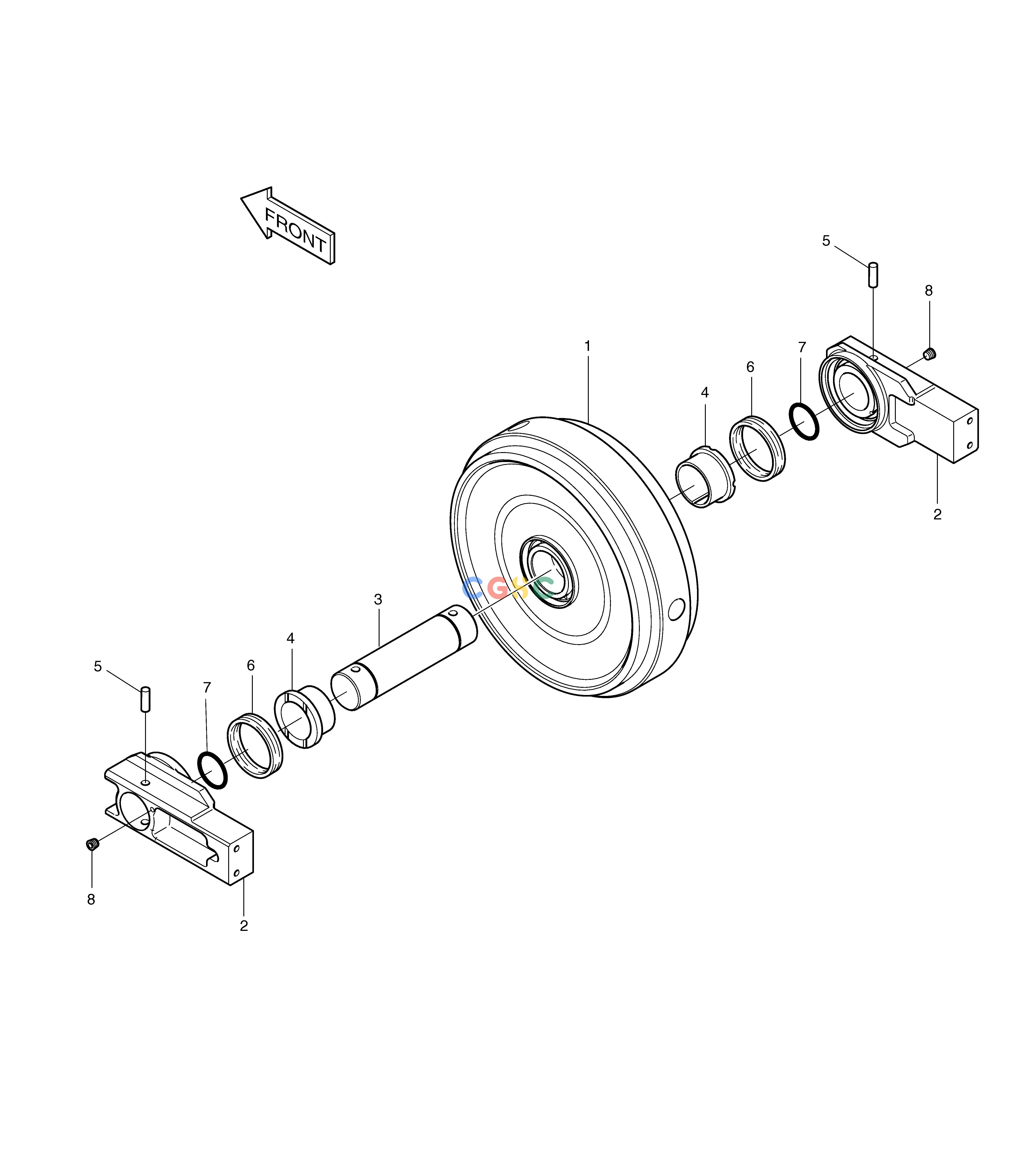 斗山零件查询IDLER SOLAR 340LC-7 Doosan parts catalog online