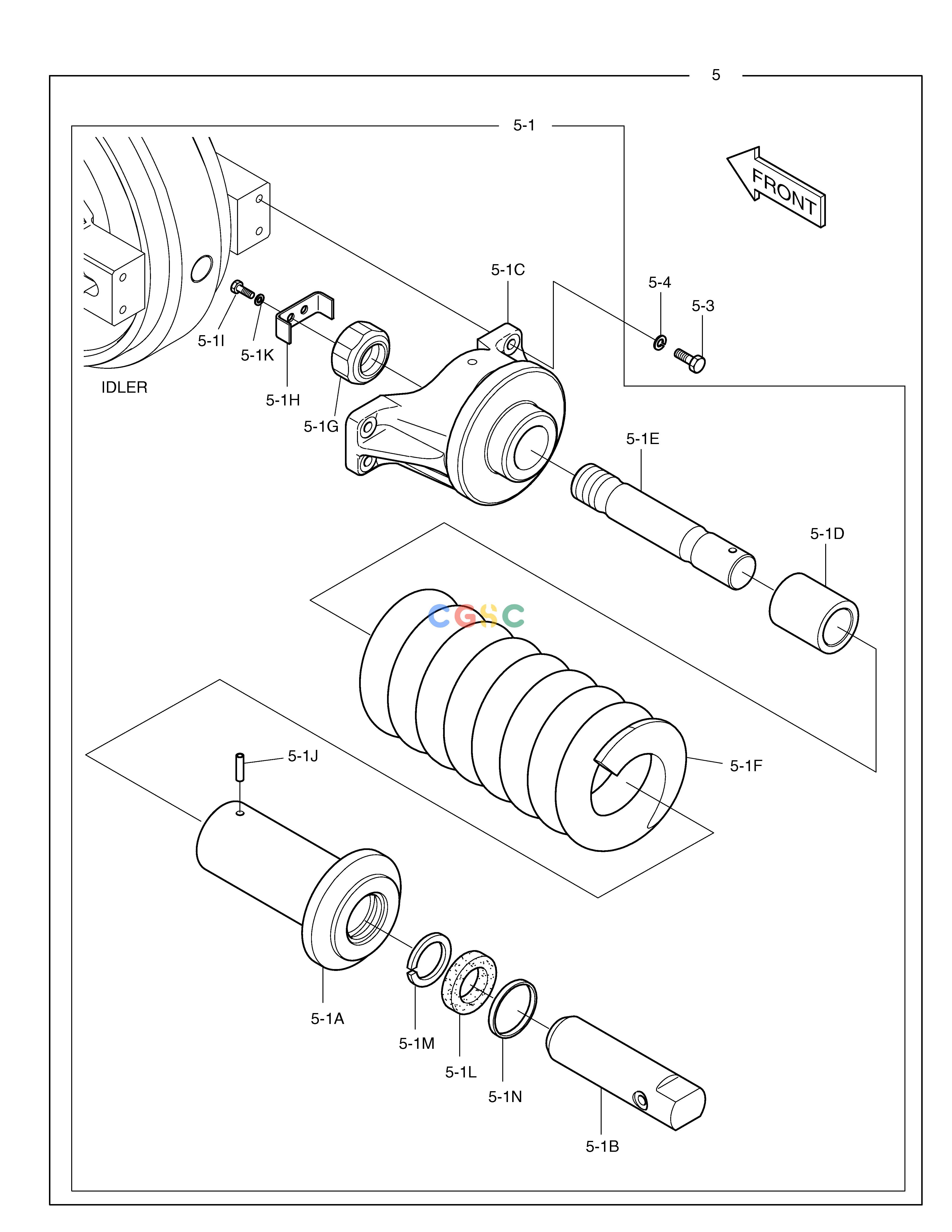 斗山零件查询TRACK SPRING SOLAR 340LC-7 Doosan parts catalog online
