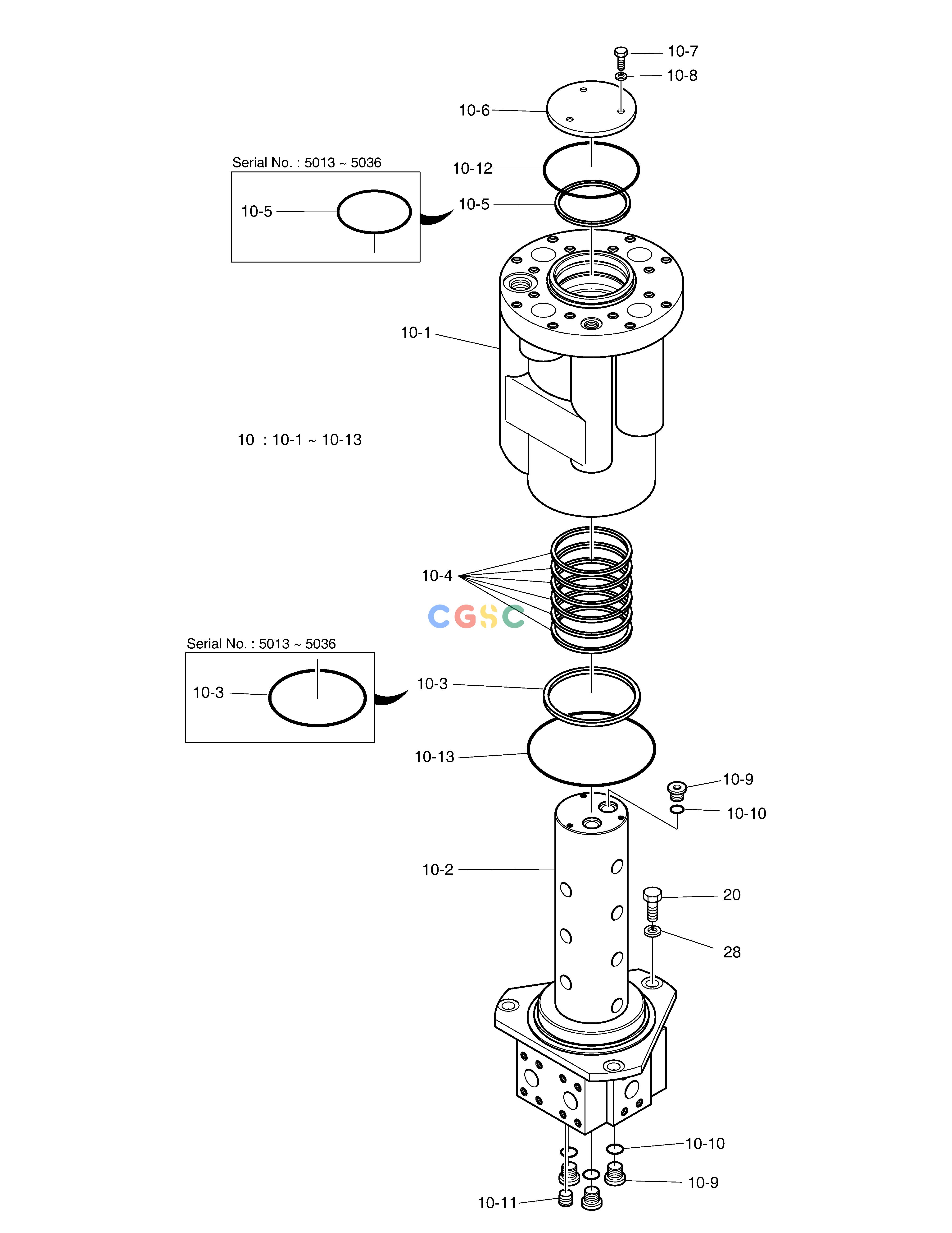 斗山零件查询CENTER JOINT SOLAR 340LC-7 Doosan parts catalog online