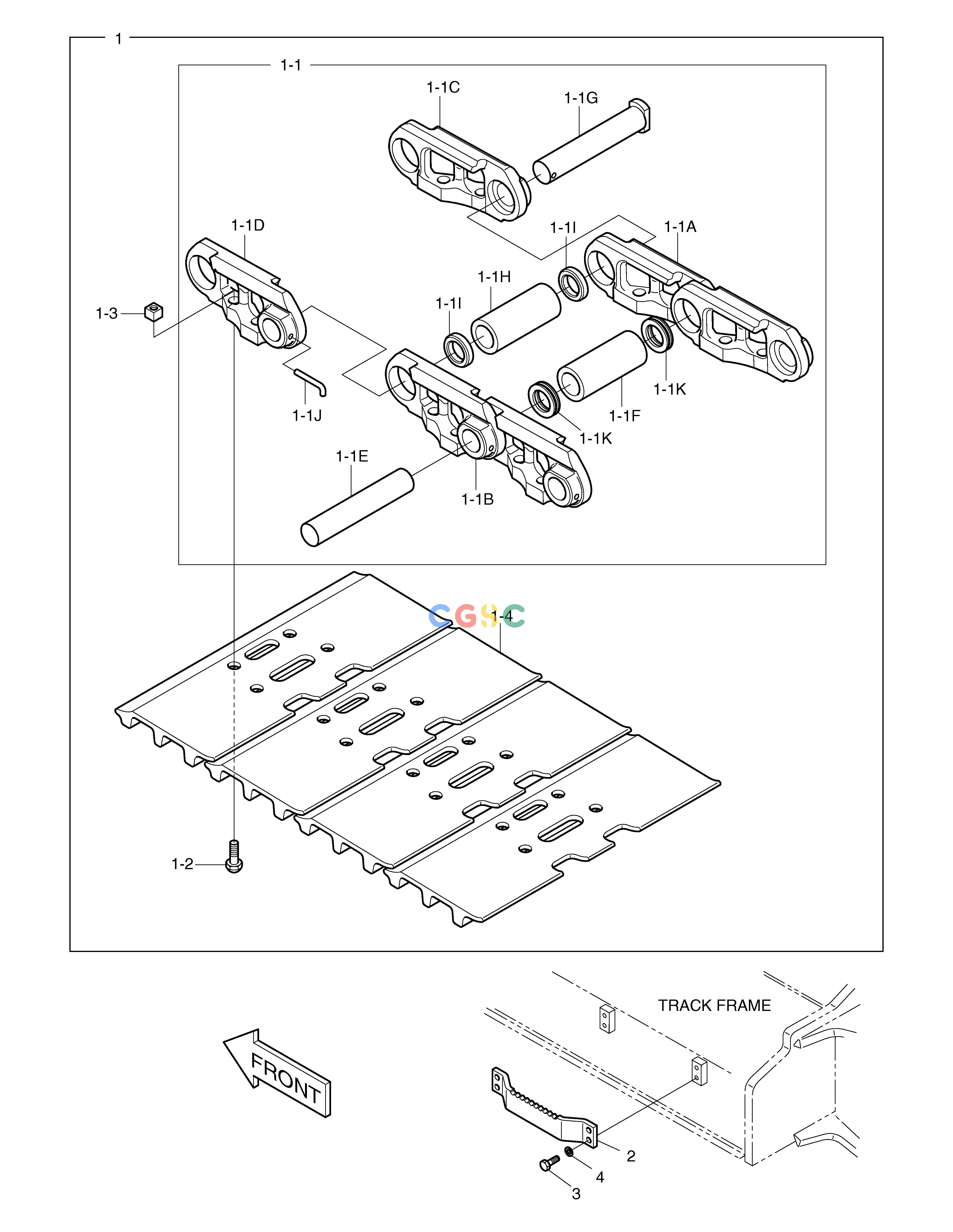 斗山零件查询TRACK SHOE ASS'Y-600G SOLAR 340LC-7 Doosan parts catalog online