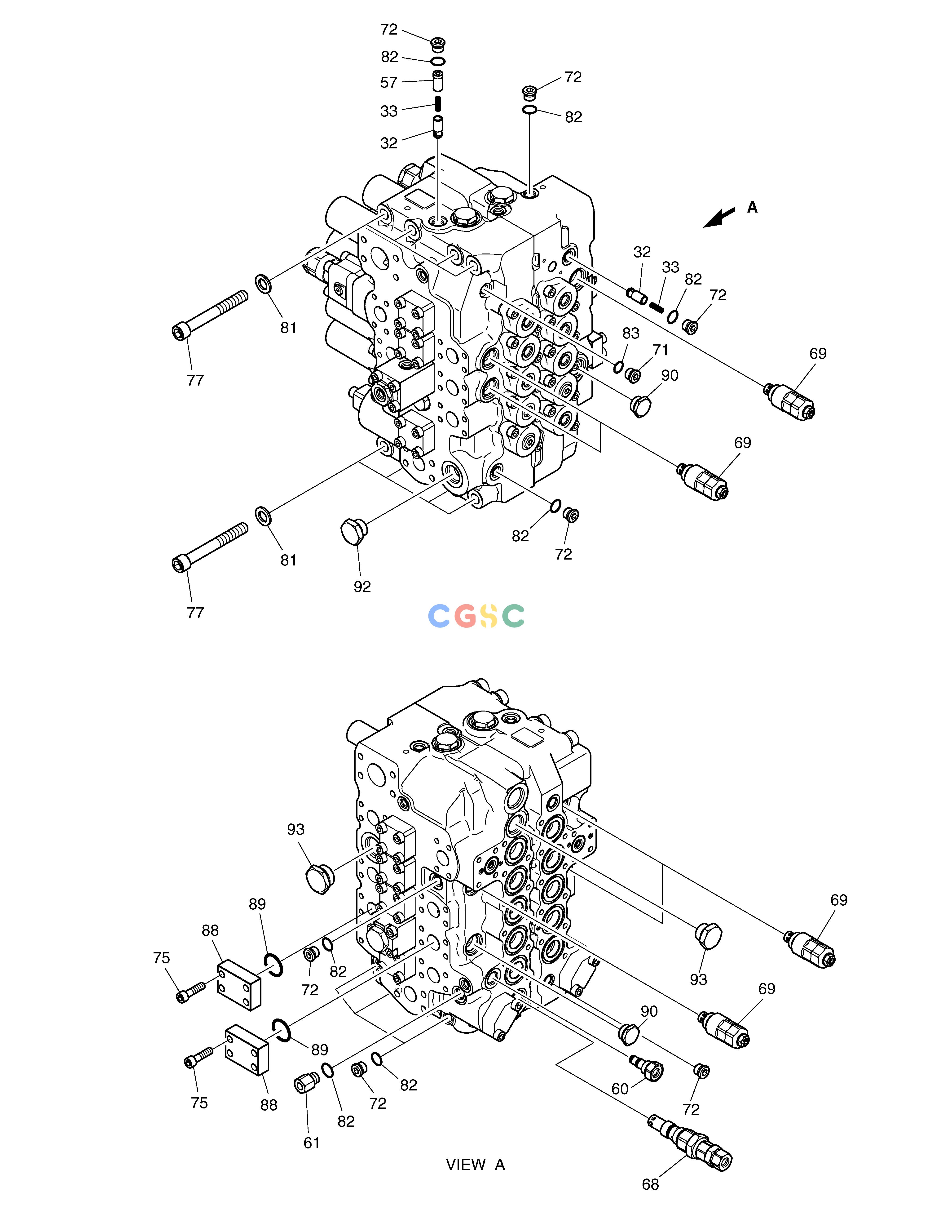 斗山零件查询CONTROL VALVE(1) SOLAR 340LC-7 Doosan parts catalog online