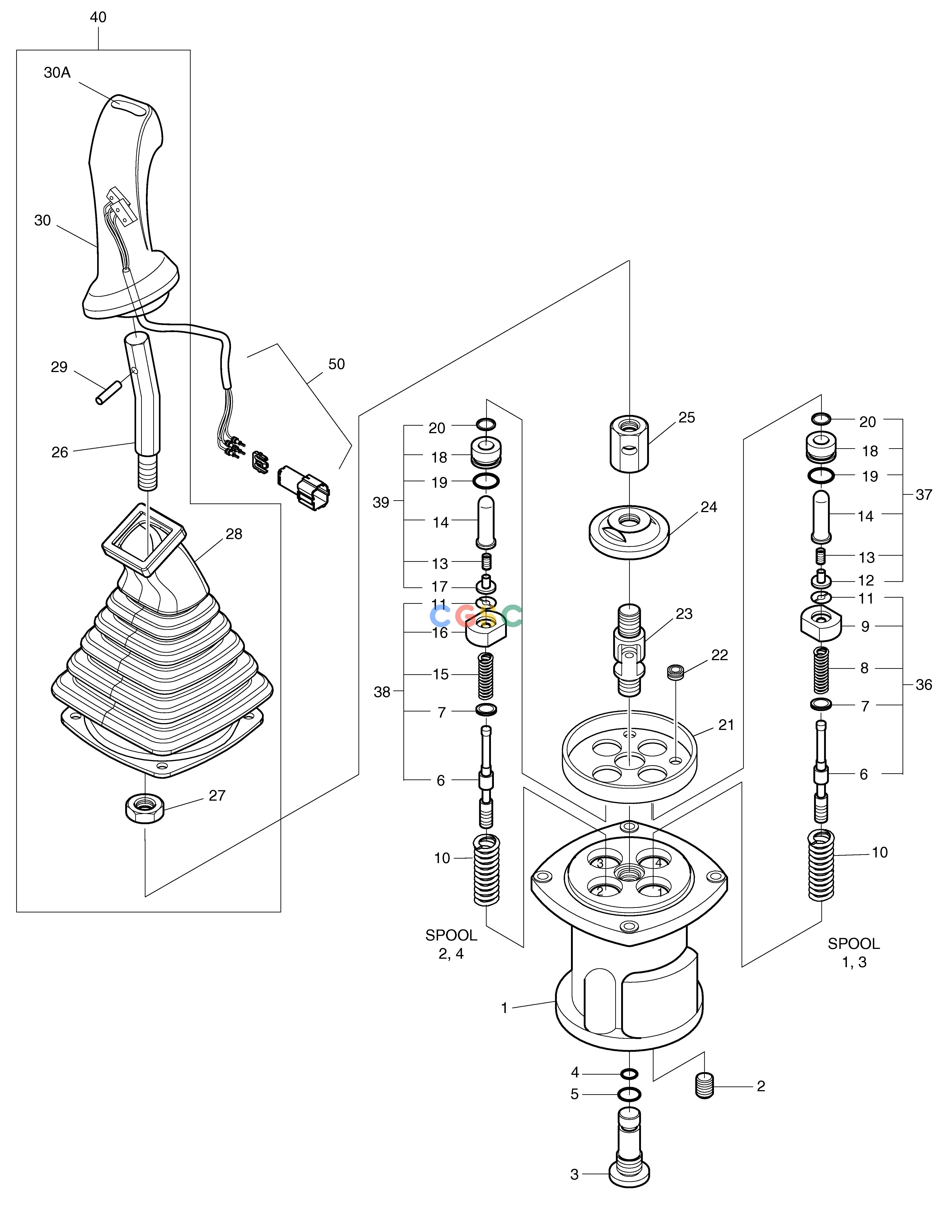 斗山零件查询REMOTE CONTROL VALVE SOLAR 340LC-7 Doosan parts catalog online