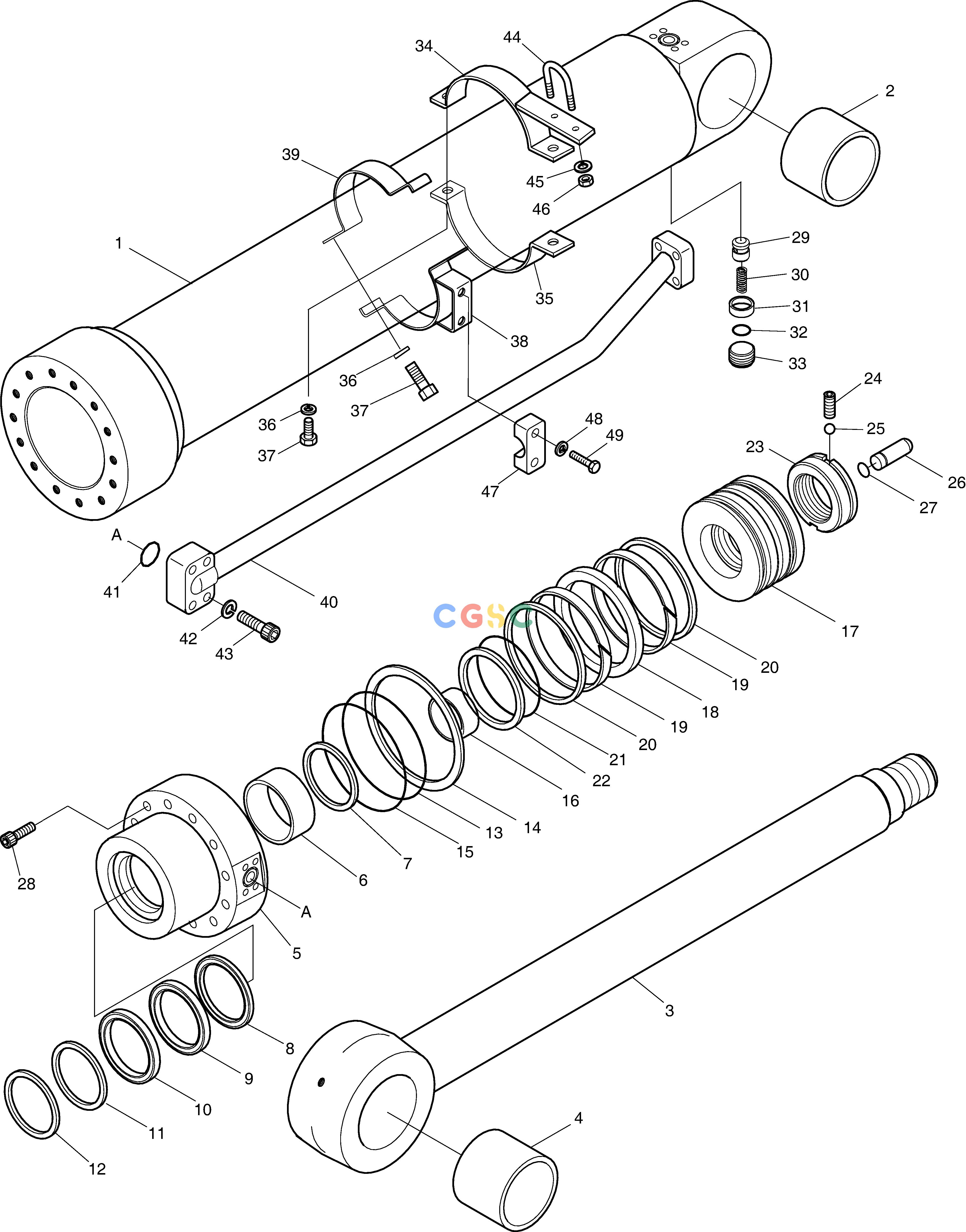 斗山零件查询ARM CYLINDER SOLAR 340LC-7 Doosan parts catalog online