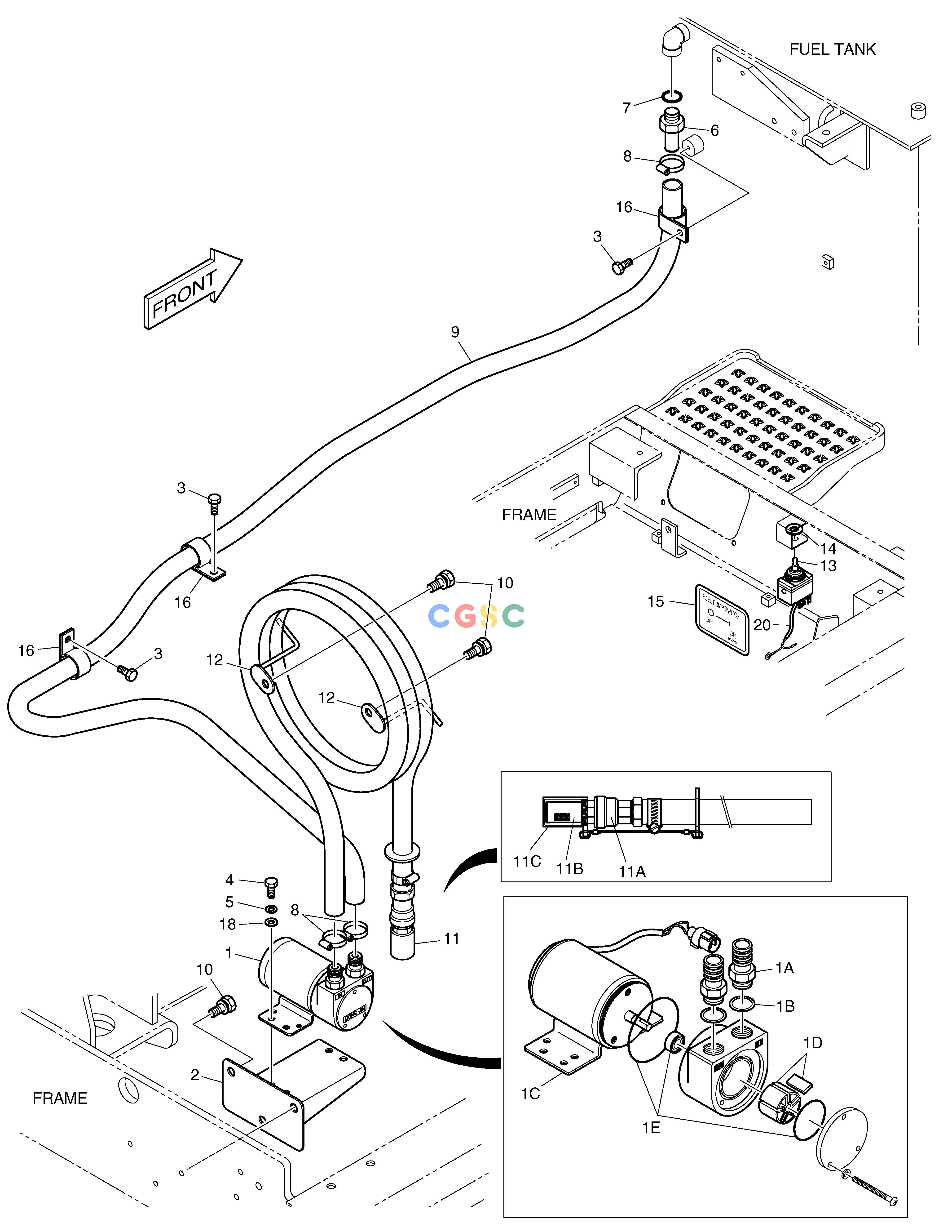 斗山零件查询FUEL FILLER PUMP ASS'Y SOLAR 340LC-7 Doosan parts catalog online