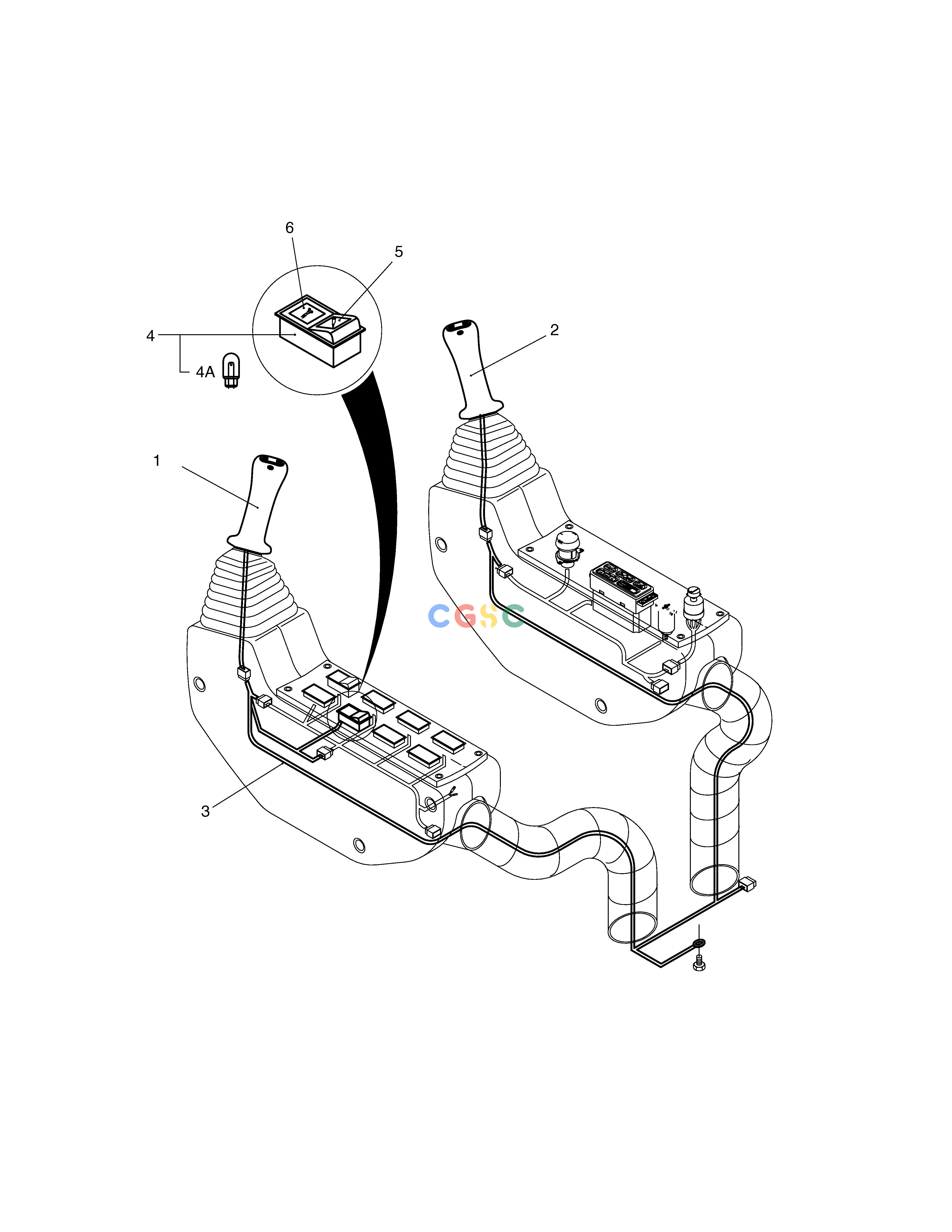 斗山零件查询JOYSTICK VALVE ASS'Y-3 SWITCH SOLAR 340LC-7 Doosan parts catalog online