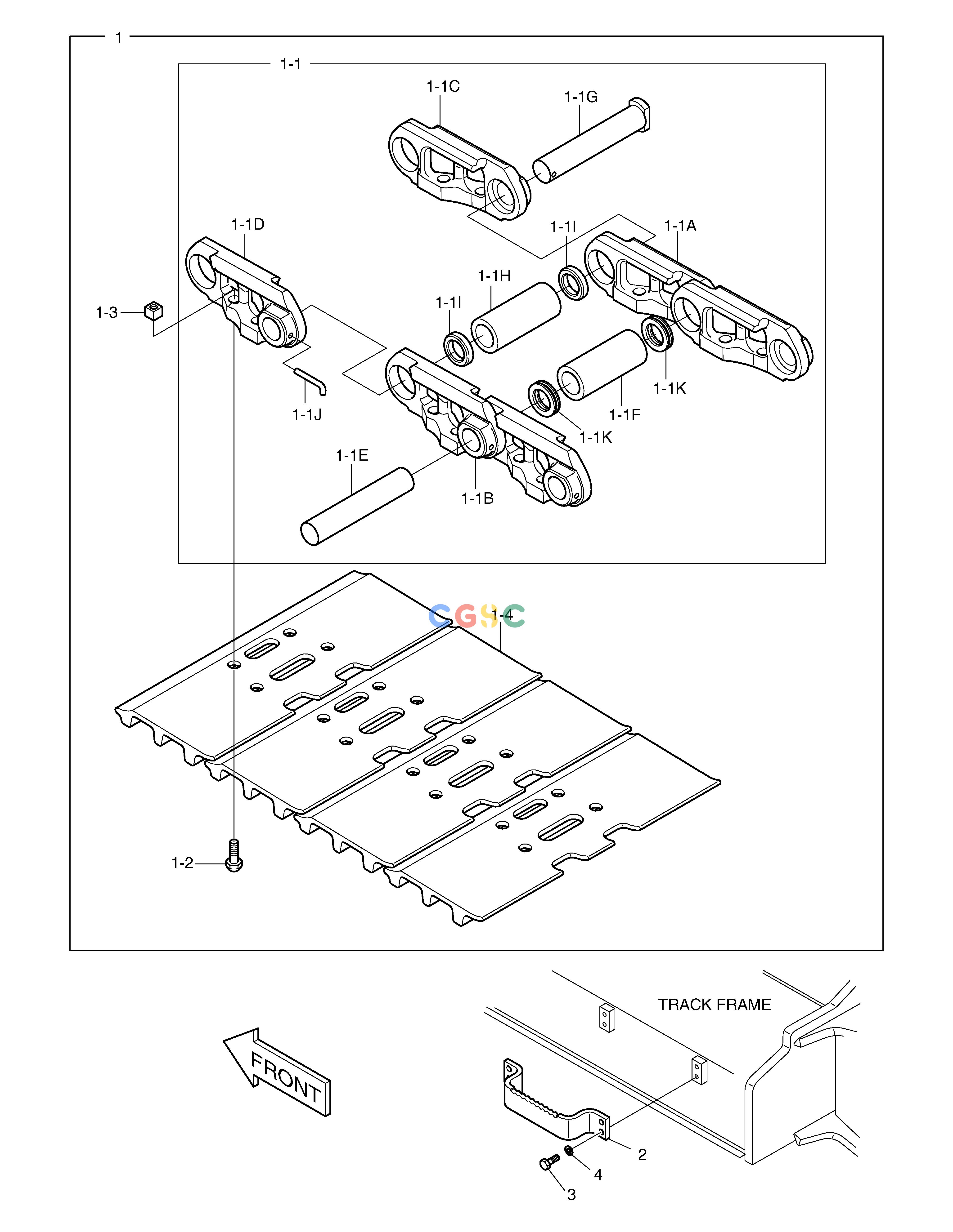 斗山零件查询TRACK SHOE ASS'Y-700G SOLAR 340LC-7 Doosan parts catalog online
