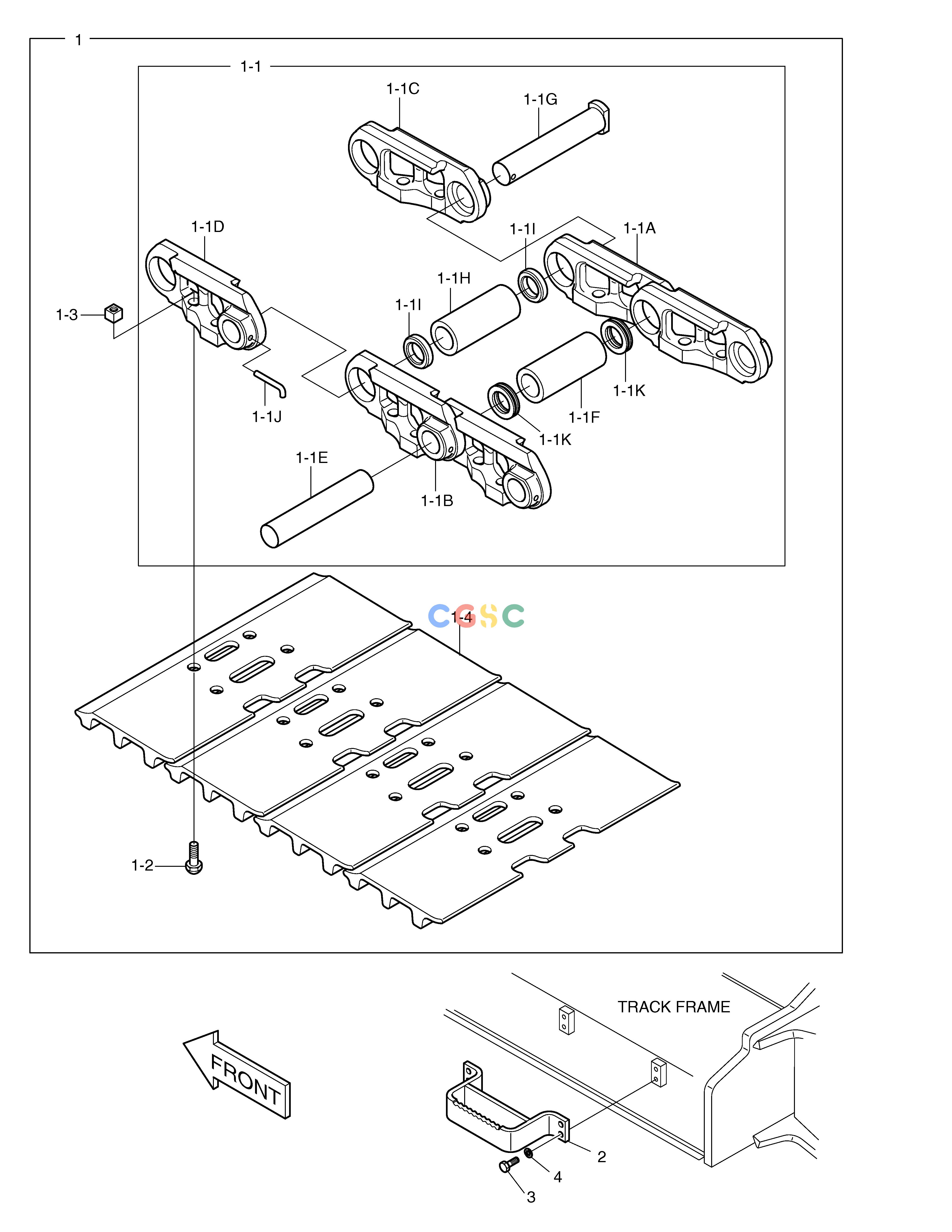 斗山零件查询TRACK SHOE ASS'Y-850G SOLAR 340LC-7 Doosan parts catalog online