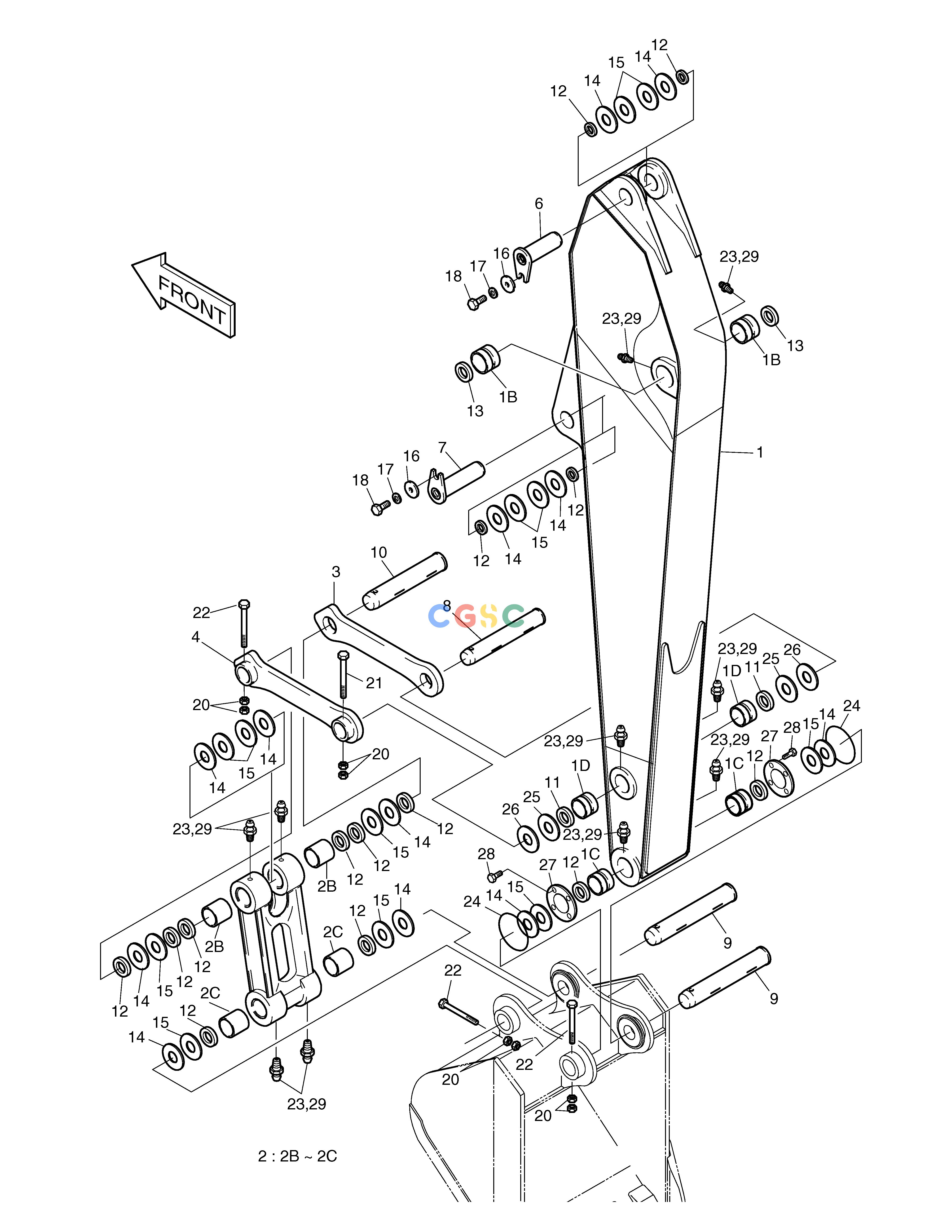 斗山零件查询ARM-4.0m SOLAR 340LC-7 Doosan parts catalog online