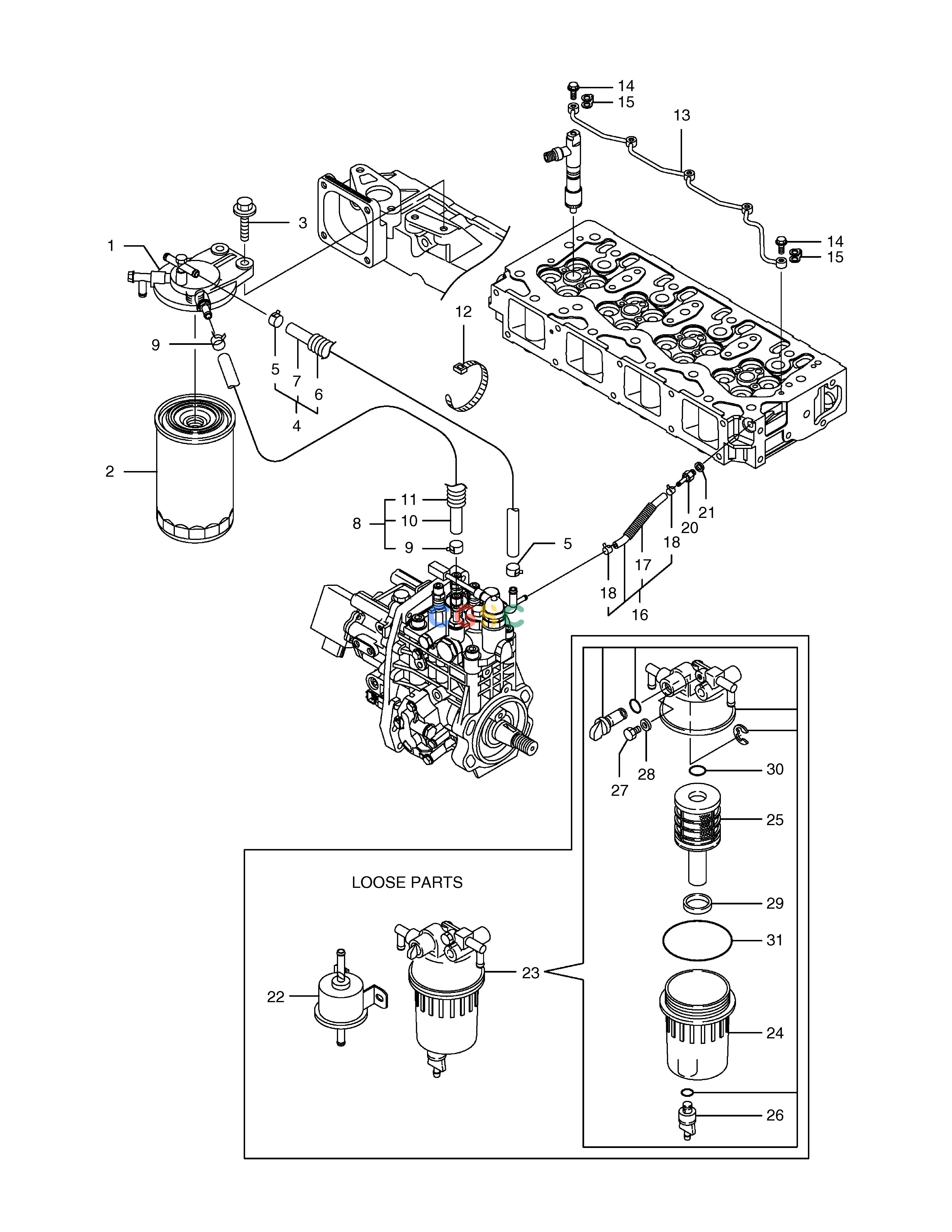 斗山零件查询FUEL FILTER 450 PLUS_TIER-3 Doosan parts catalog online