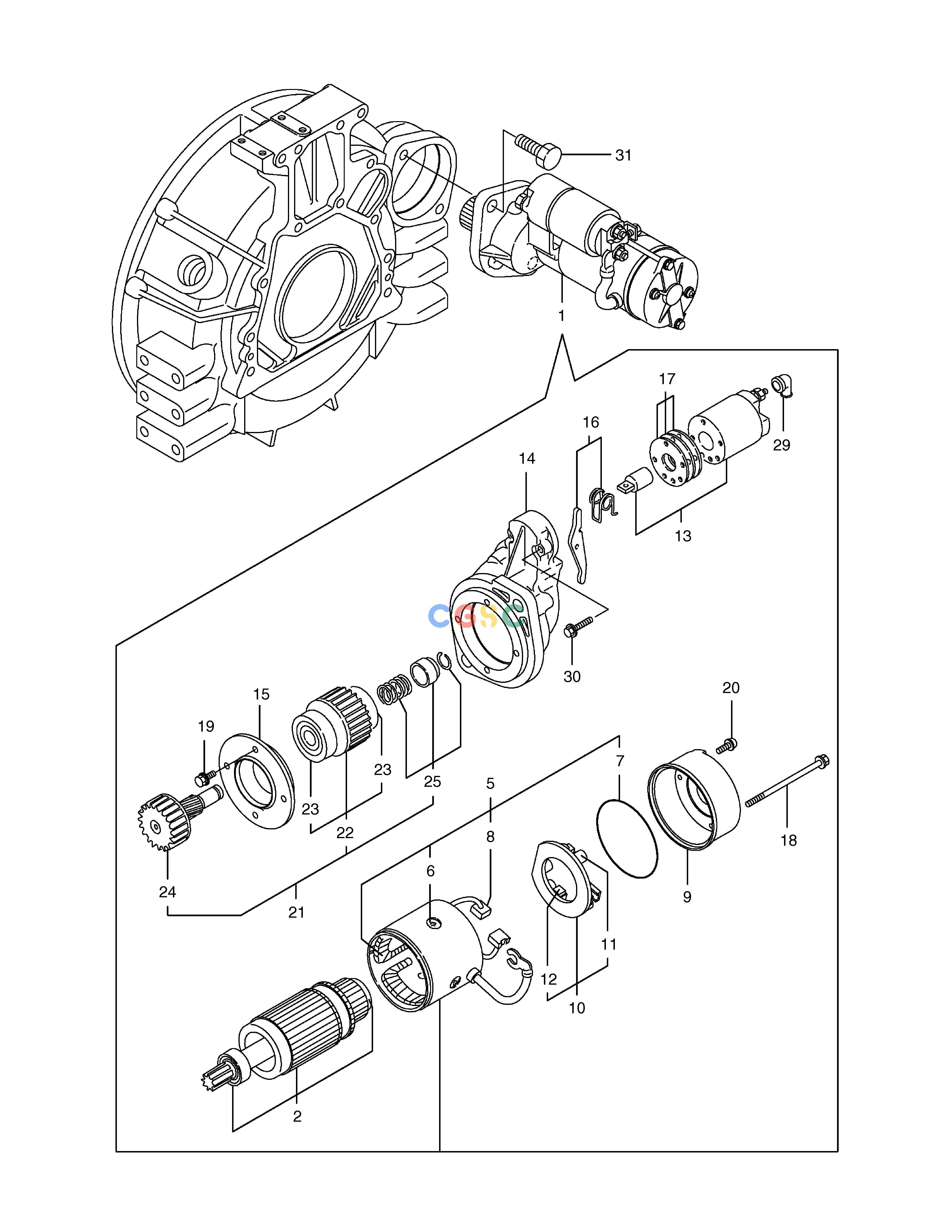 斗山零件查询STARTER 450 PLUS_TIER-3 Doosan parts catalog online