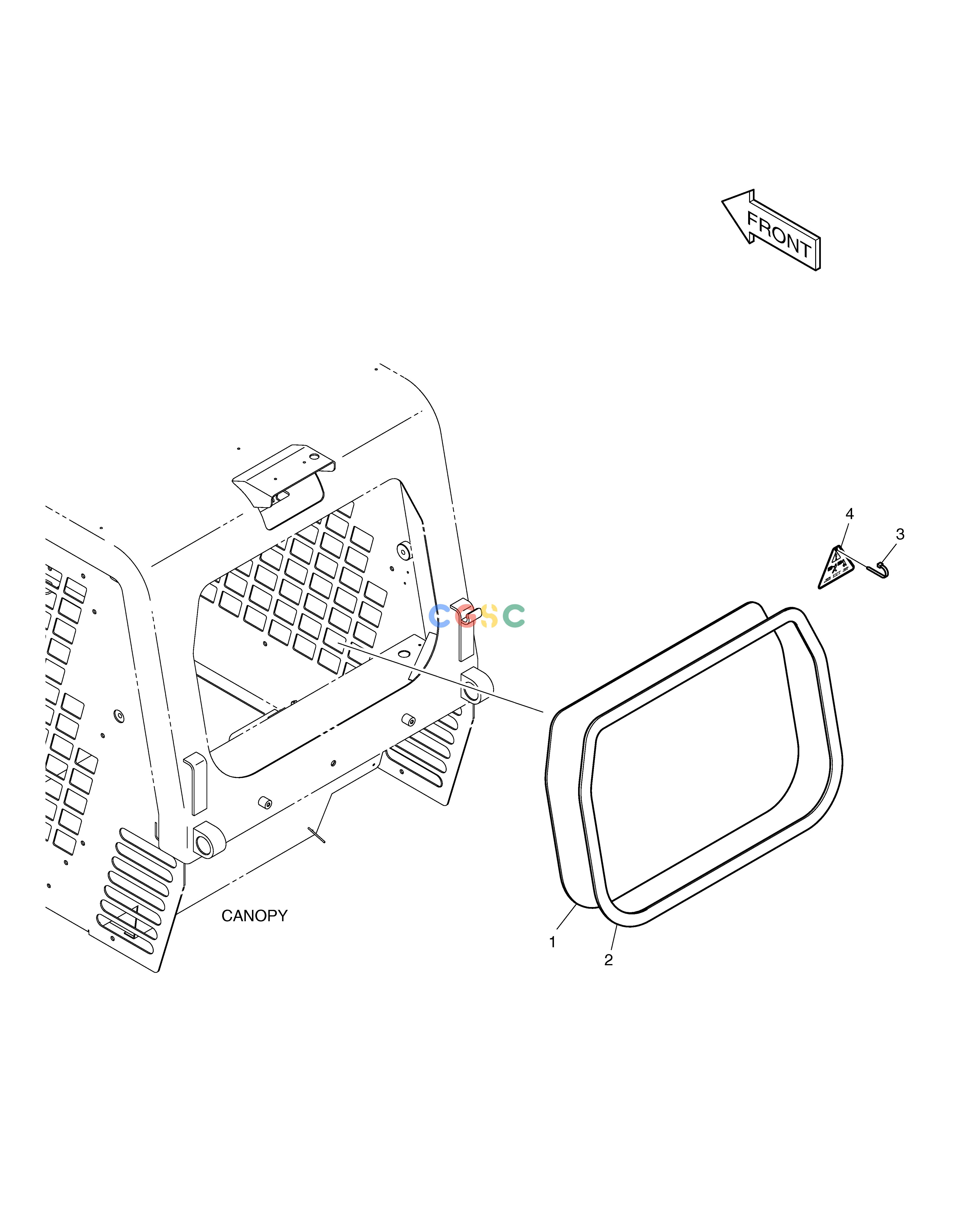 斗山零件查询REAR WINDOW 450 PLUS_TIER-3 Doosan parts catalog online