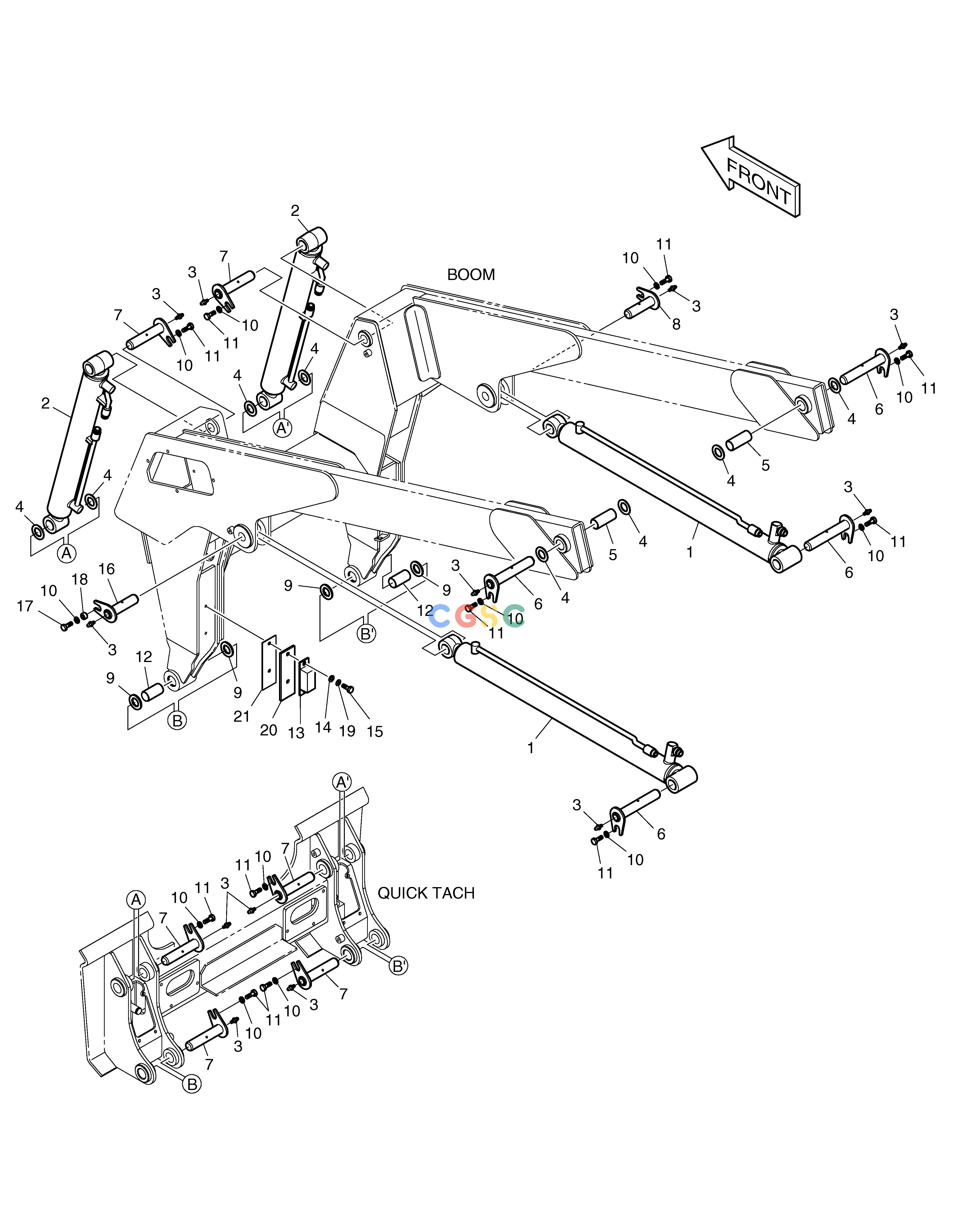 斗山零件查询BOOM MOUNTING 450 PLUS_TIER-3 Doosan parts catalog online