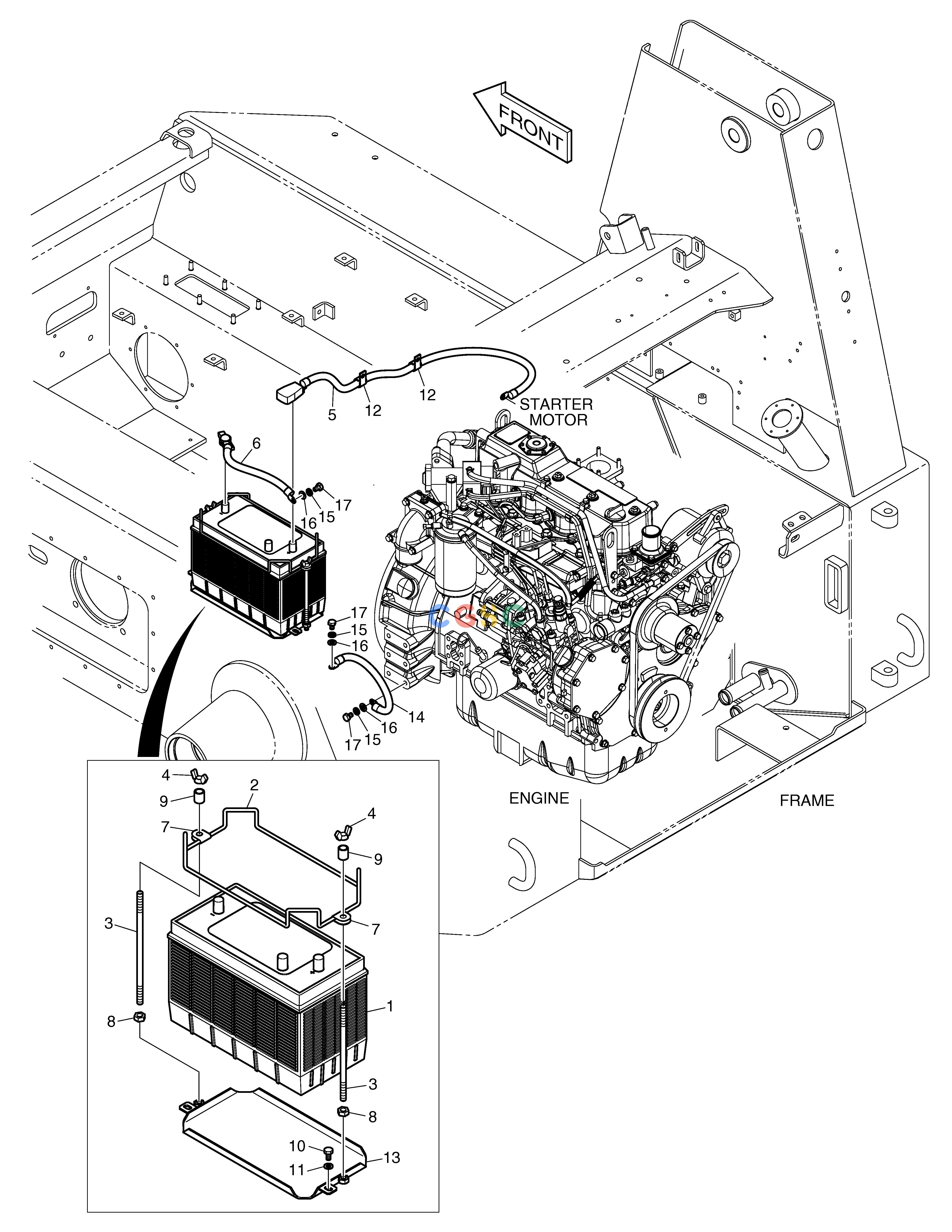 斗山零件查询ELECTRIC PARTS-BATTERY 450 PLUS_TIER-3 Doosan parts catalog online