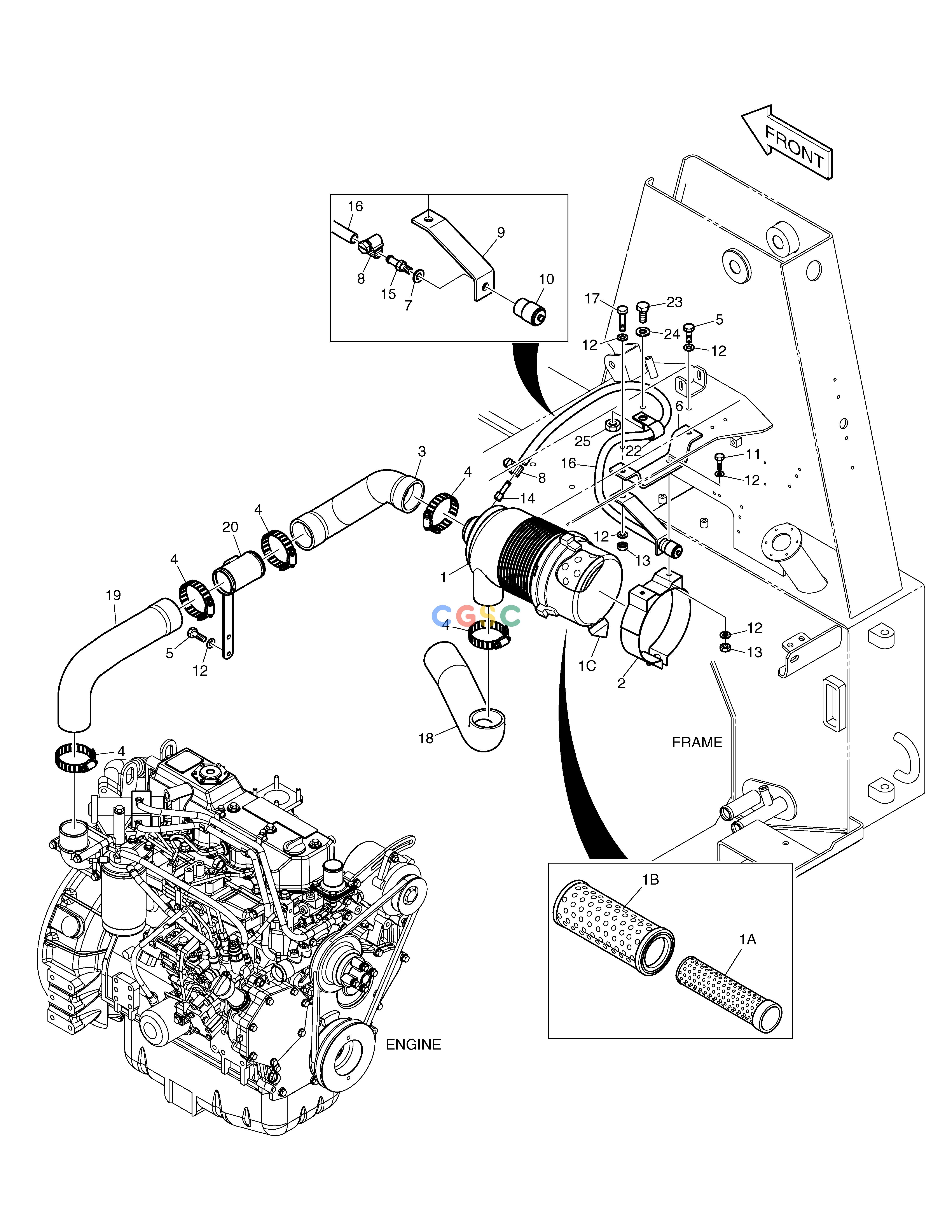 斗山零件查询AIR CLEANER 450 PLUS_TIER-3 Doosan parts catalog online