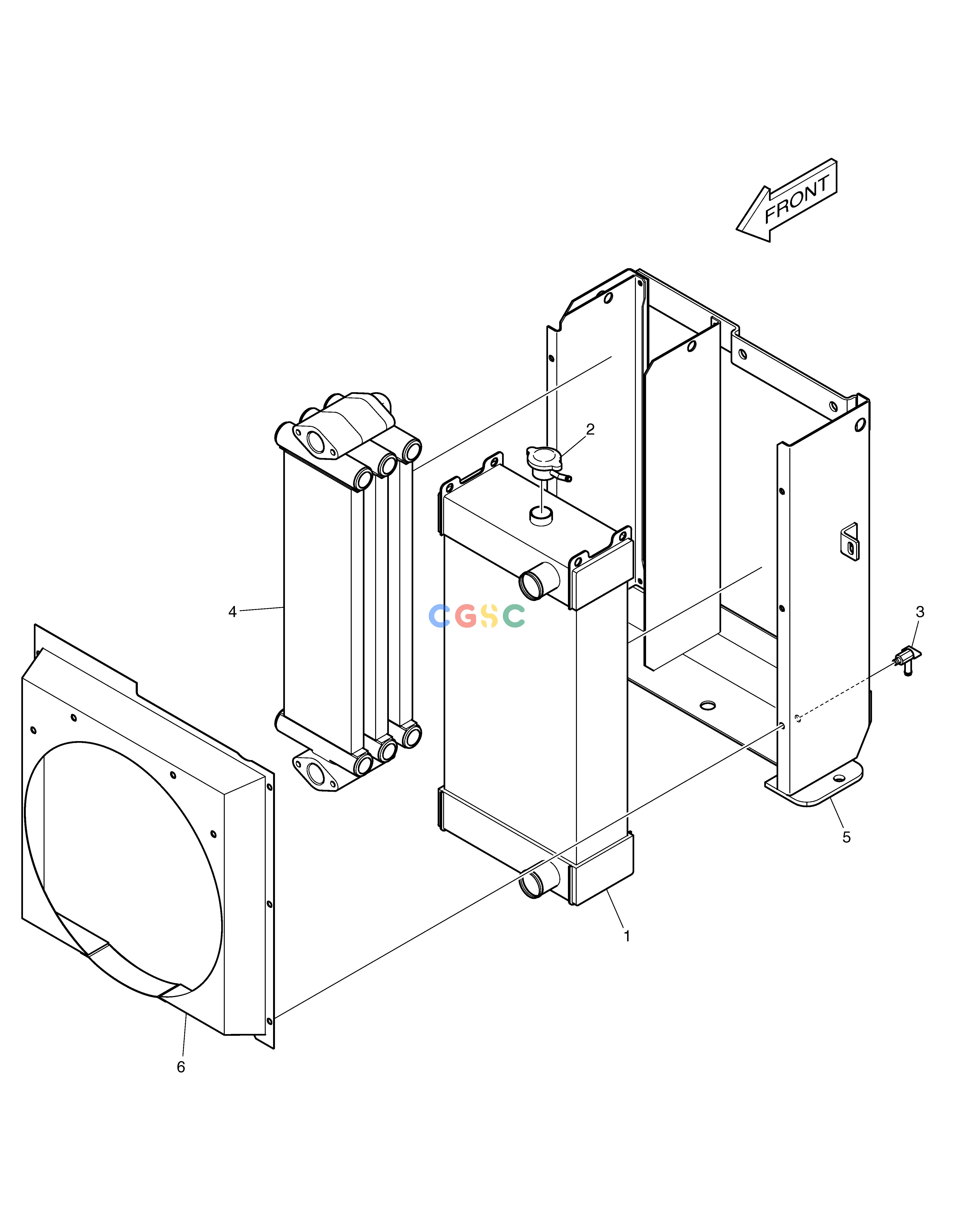斗山零件查询RADIATOR 450 PLUS_TIER-3 Doosan parts catalog online