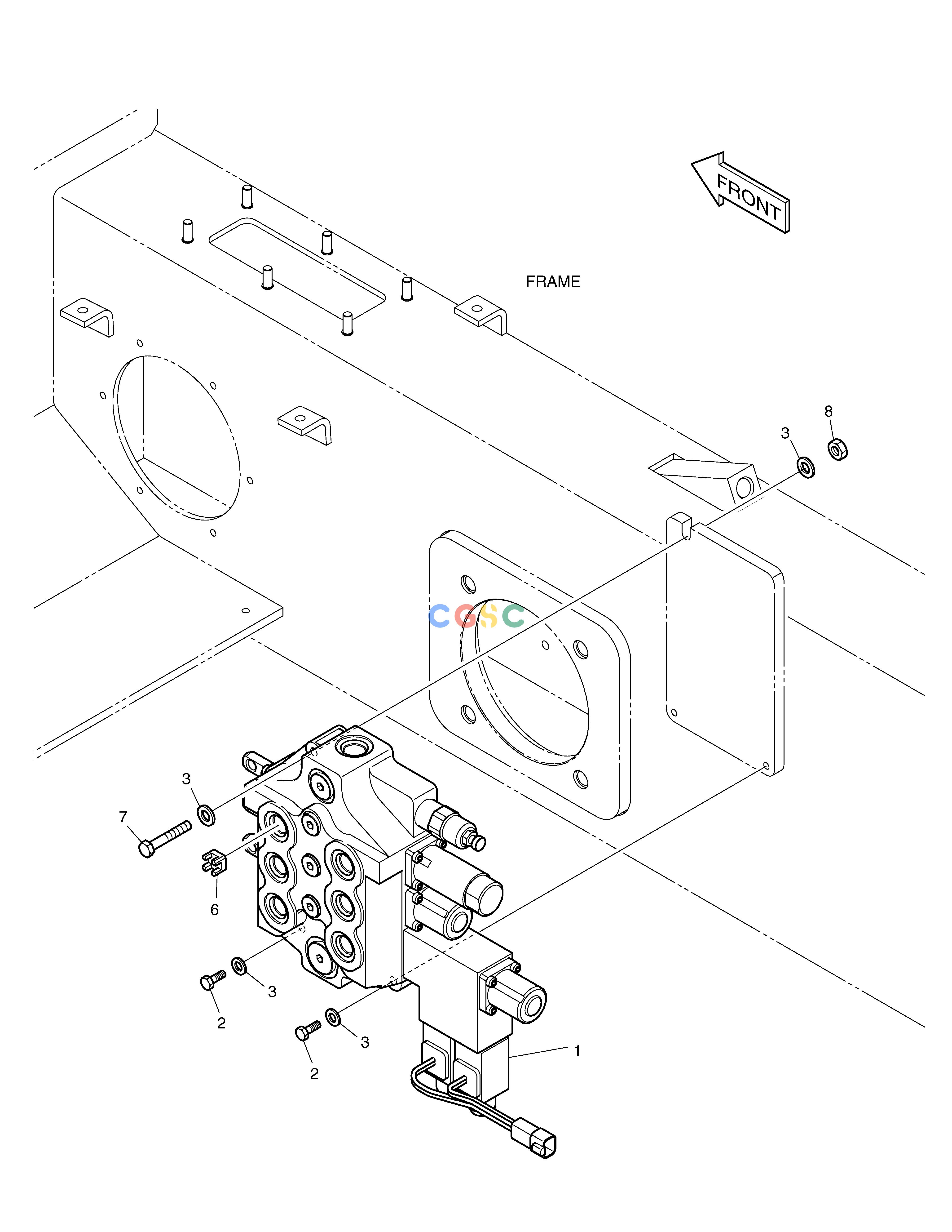 斗山零件查询CONTROL VALVE MOUNTING 450 PLUS_TIER-3 Doosan parts catalog online