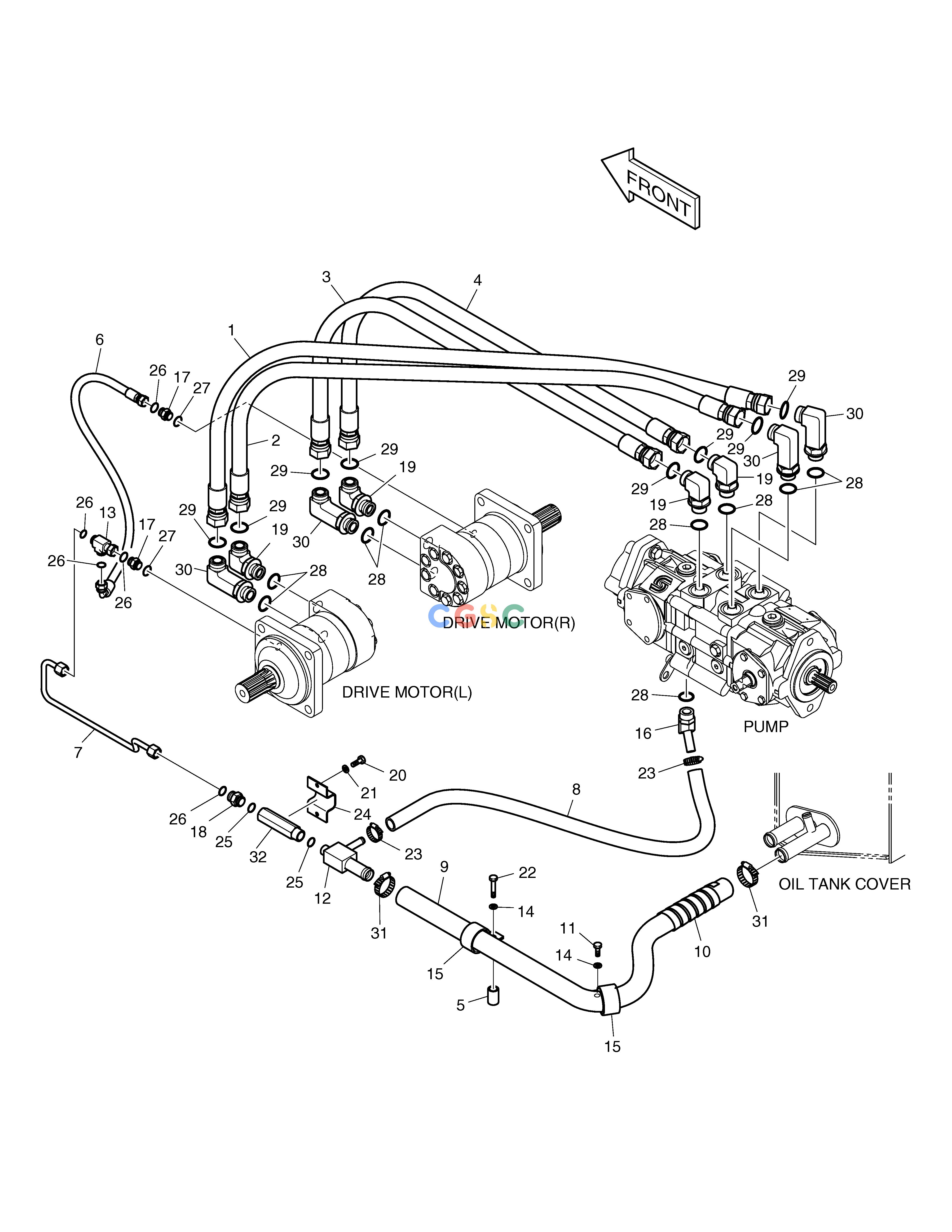 斗山零件查询DRIVING PIPING 450 PLUS_TIER-3 Doosan parts catalog online