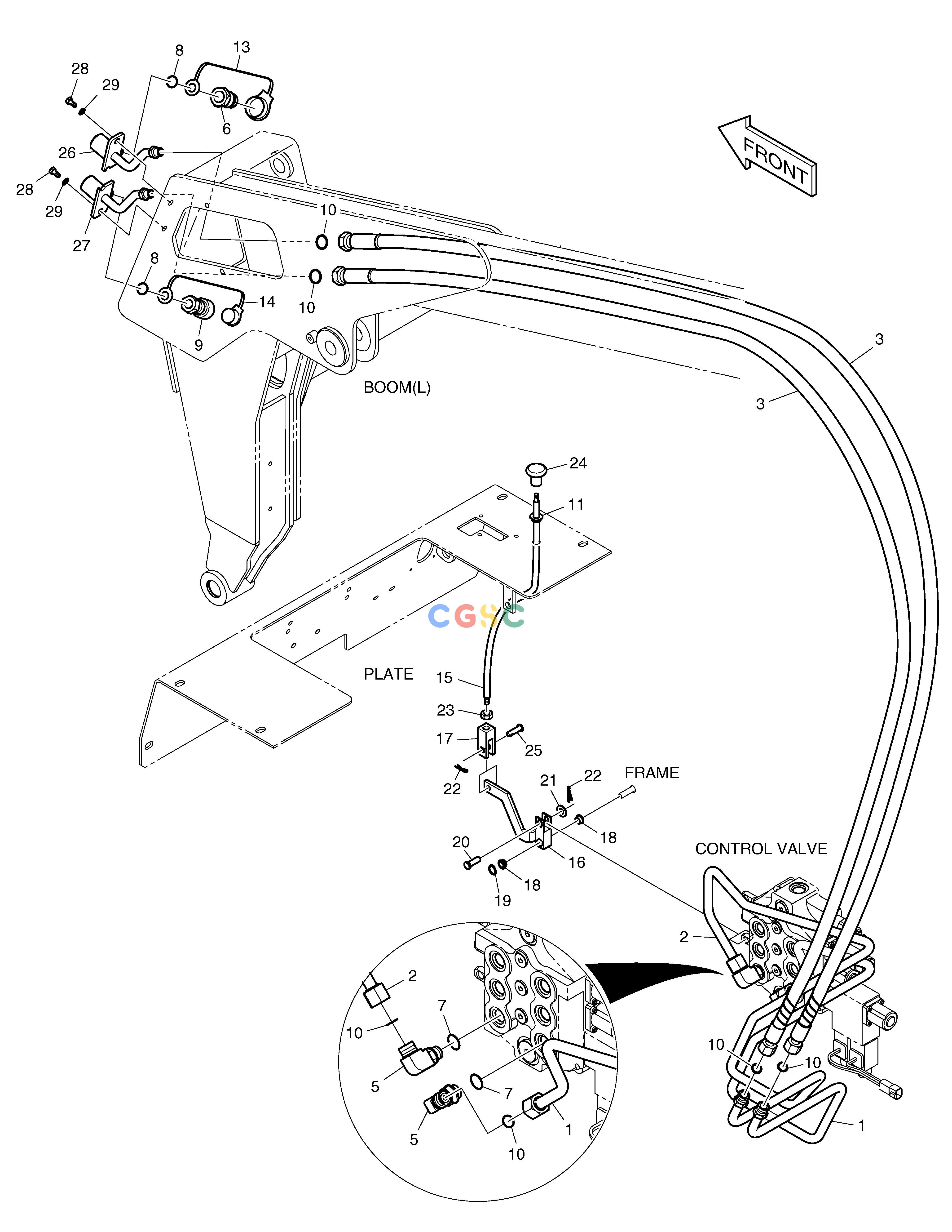 斗山零件查询ATTACHMENT PIPING 450 PLUS_TIER-3 Doosan parts catalog online