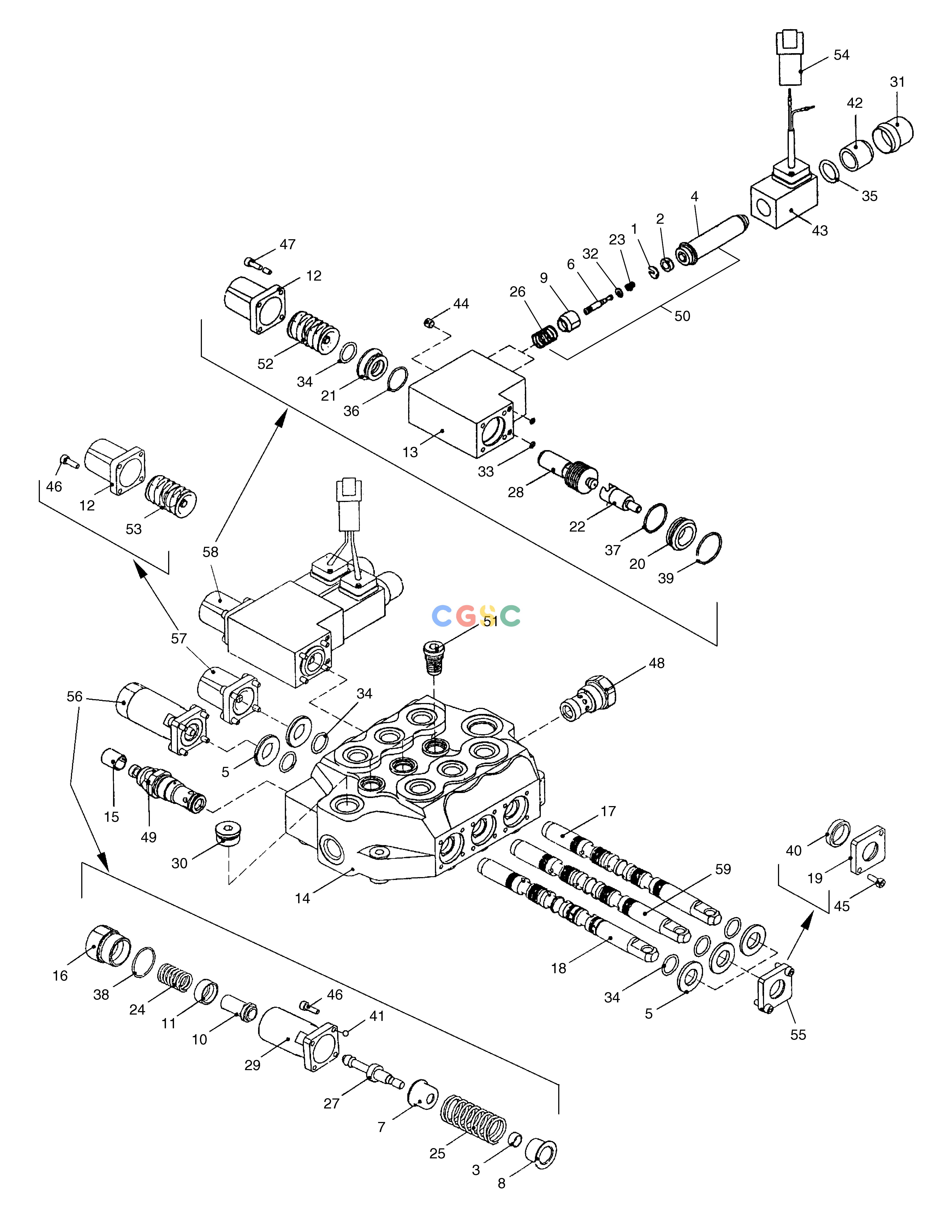 斗山零件查询CONTROL VALVE 450 PLUS_TIER-3 Doosan parts catalog online