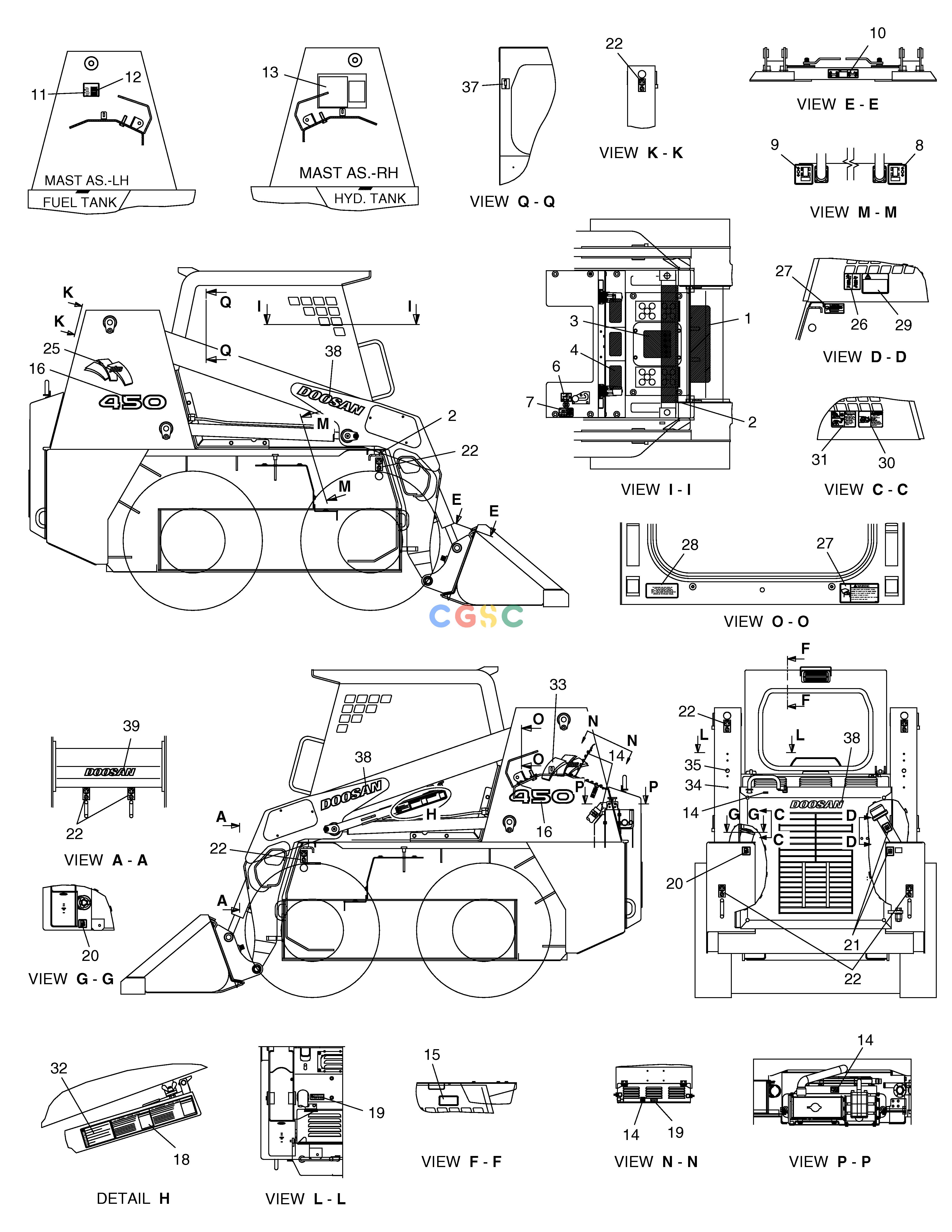 斗山零件查询NAME PLATE 450 PLUS_TIER-3 Doosan parts catalog online