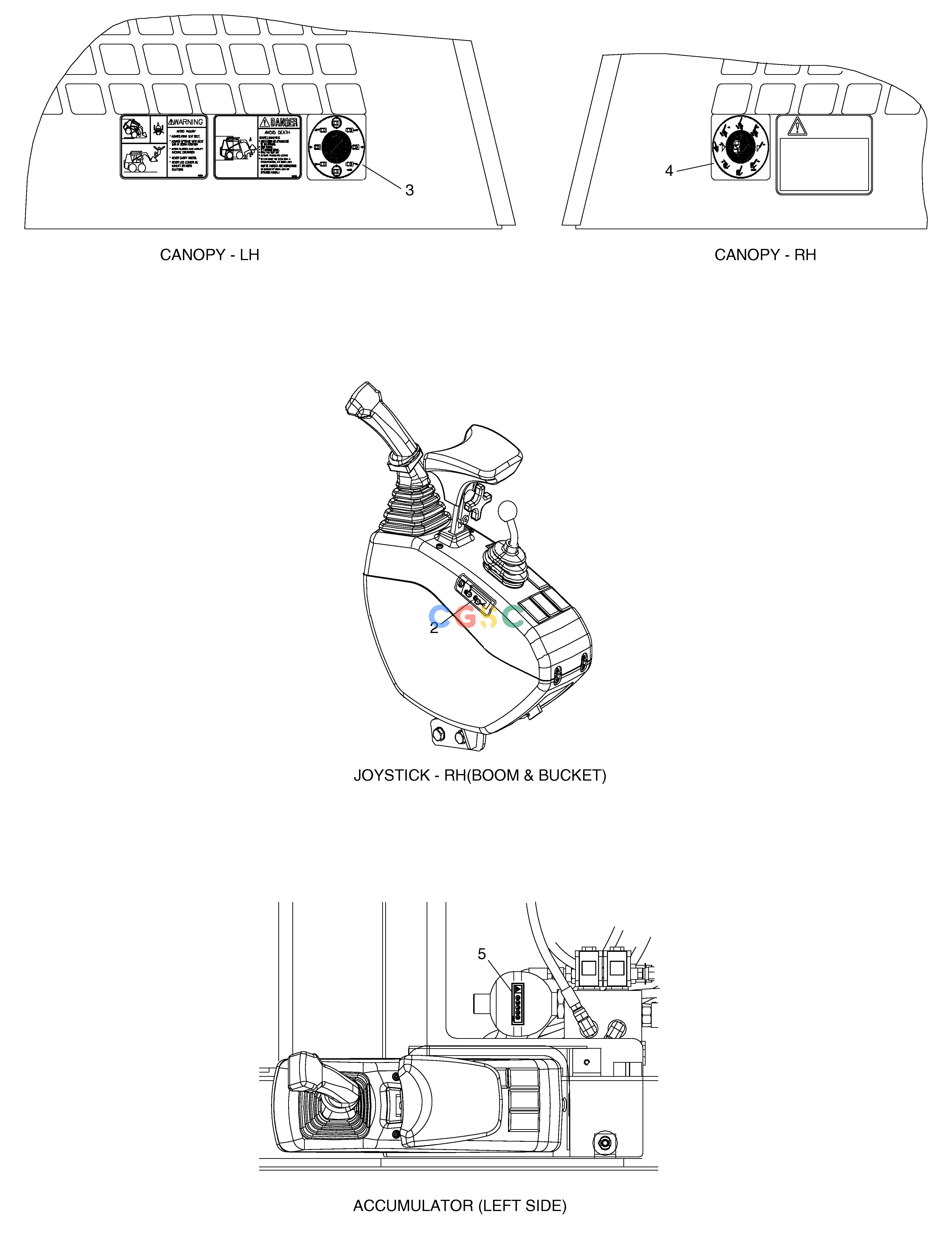 斗山零件查询NAME PLATE-JOYSTICK 450 PLUS_TIER-3 Doosan parts catalog online