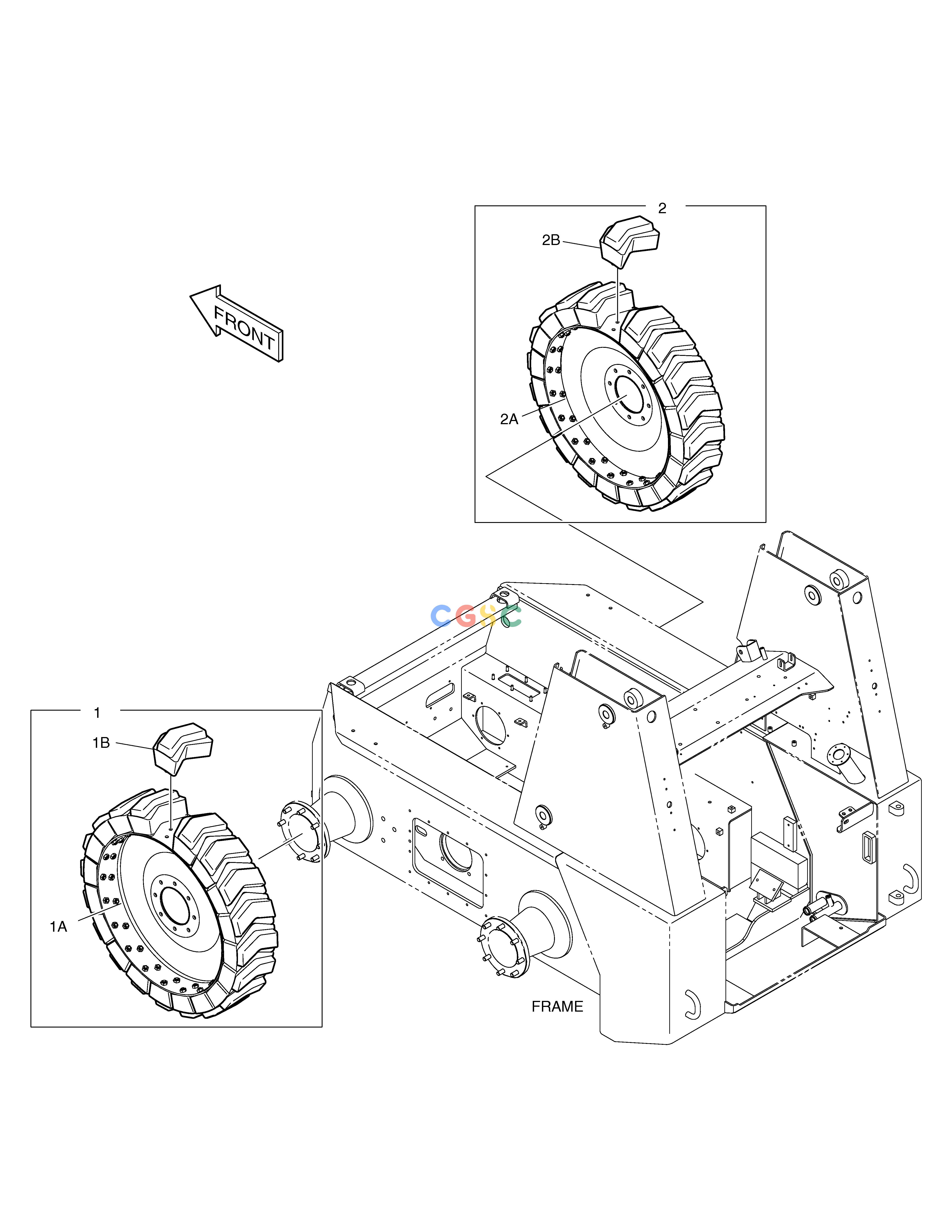 斗山零件查询WHEEL ASS'Y-8.25×15 450 PLUS_TIER-3 Doosan parts catalog online