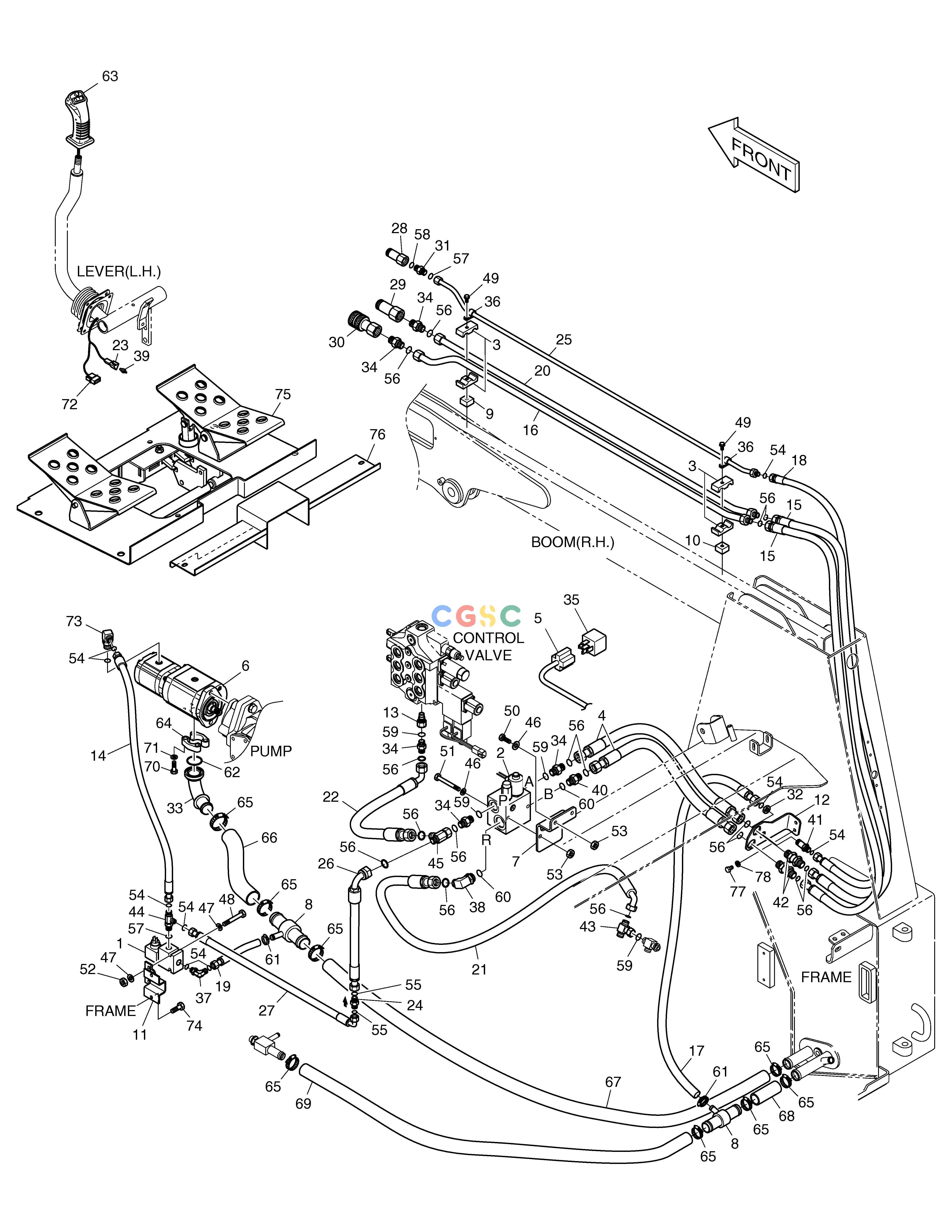 斗山零件查询HIGH FLOW PIPING 450 PLUS_TIER-3 Doosan parts catalog online